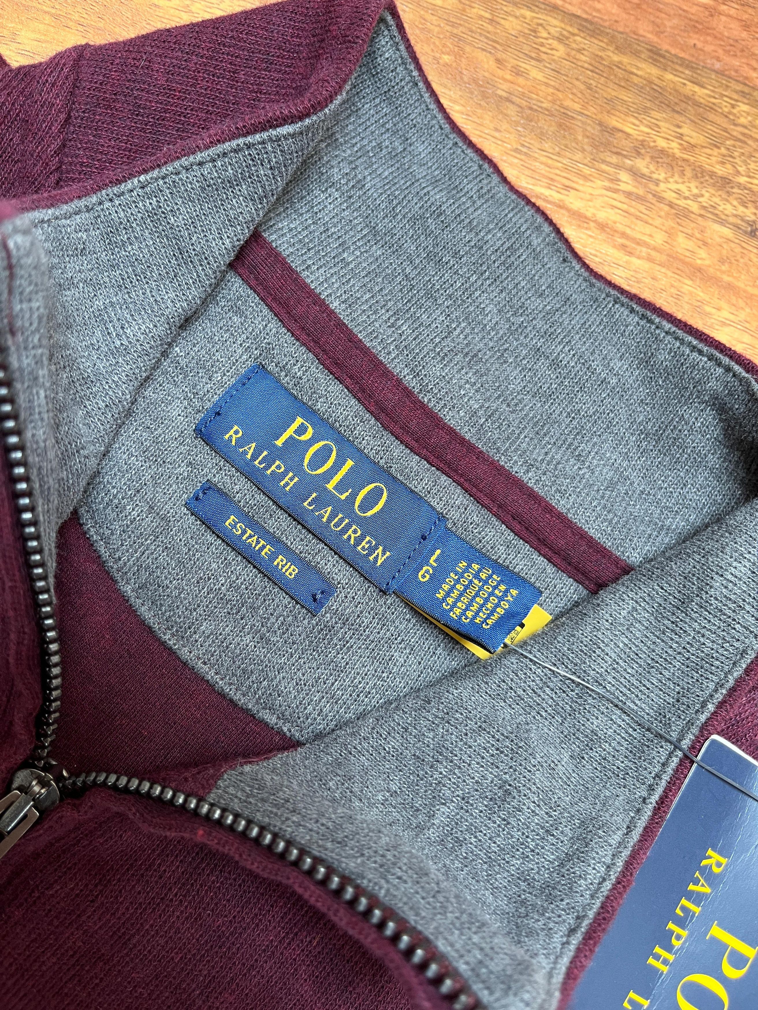 Polo Ralph Lauren Sweter Polo Ralph Laurent L Estate-rib Quarter-zip Pullover Size US L / EU 52-54 / 3 - 3 Thumbnail