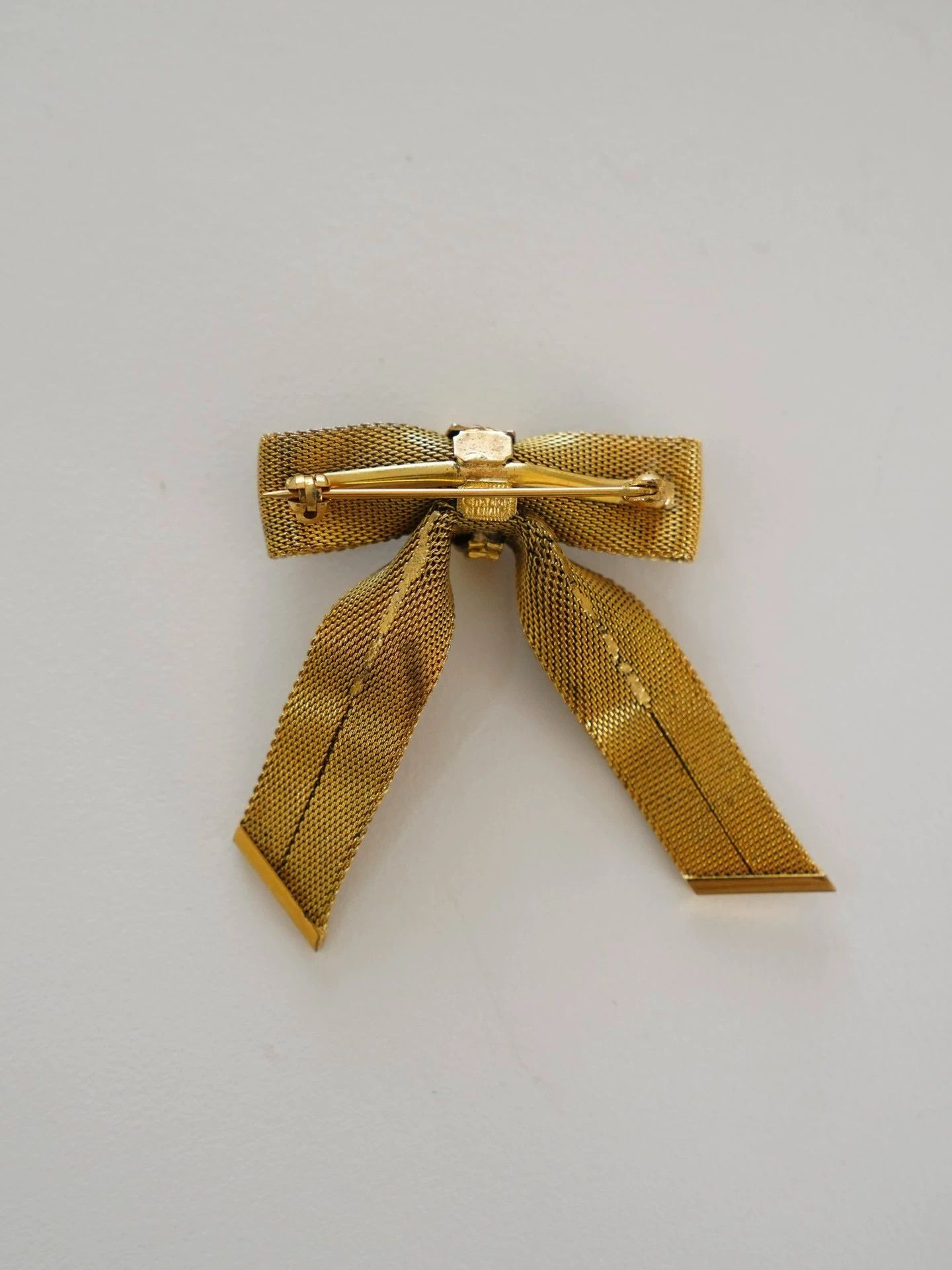 Dior Dior 1972 Gold-Plated Bow Brooch Size ONE SIZE - 7 Thumbnail