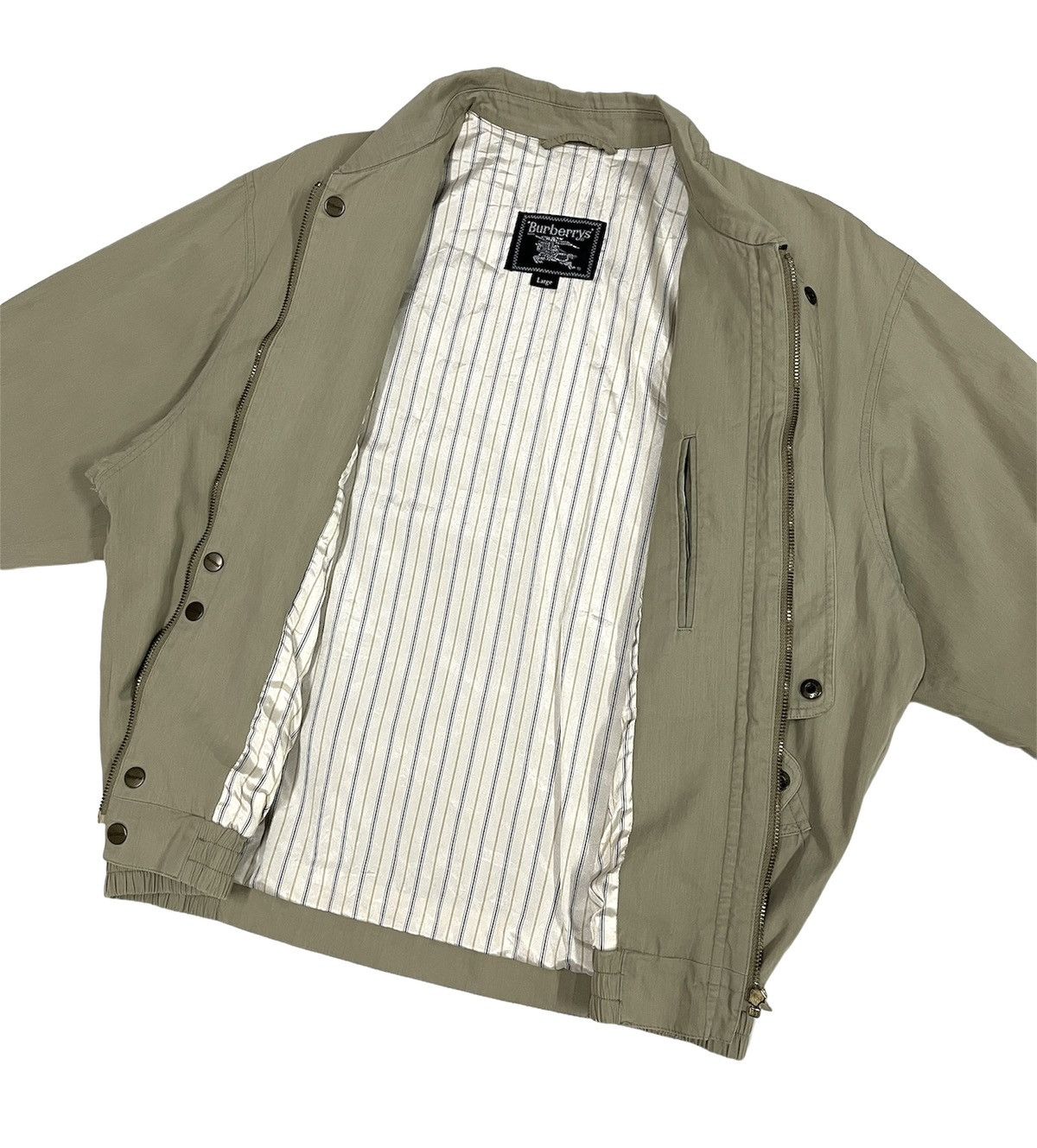 Burberry VINTAGE 90s BURBERRYS LUXURY LOGO BUTTON ZIPPER JACKET Size US L / EU 52-54 / 3 - 8 Thumbnail