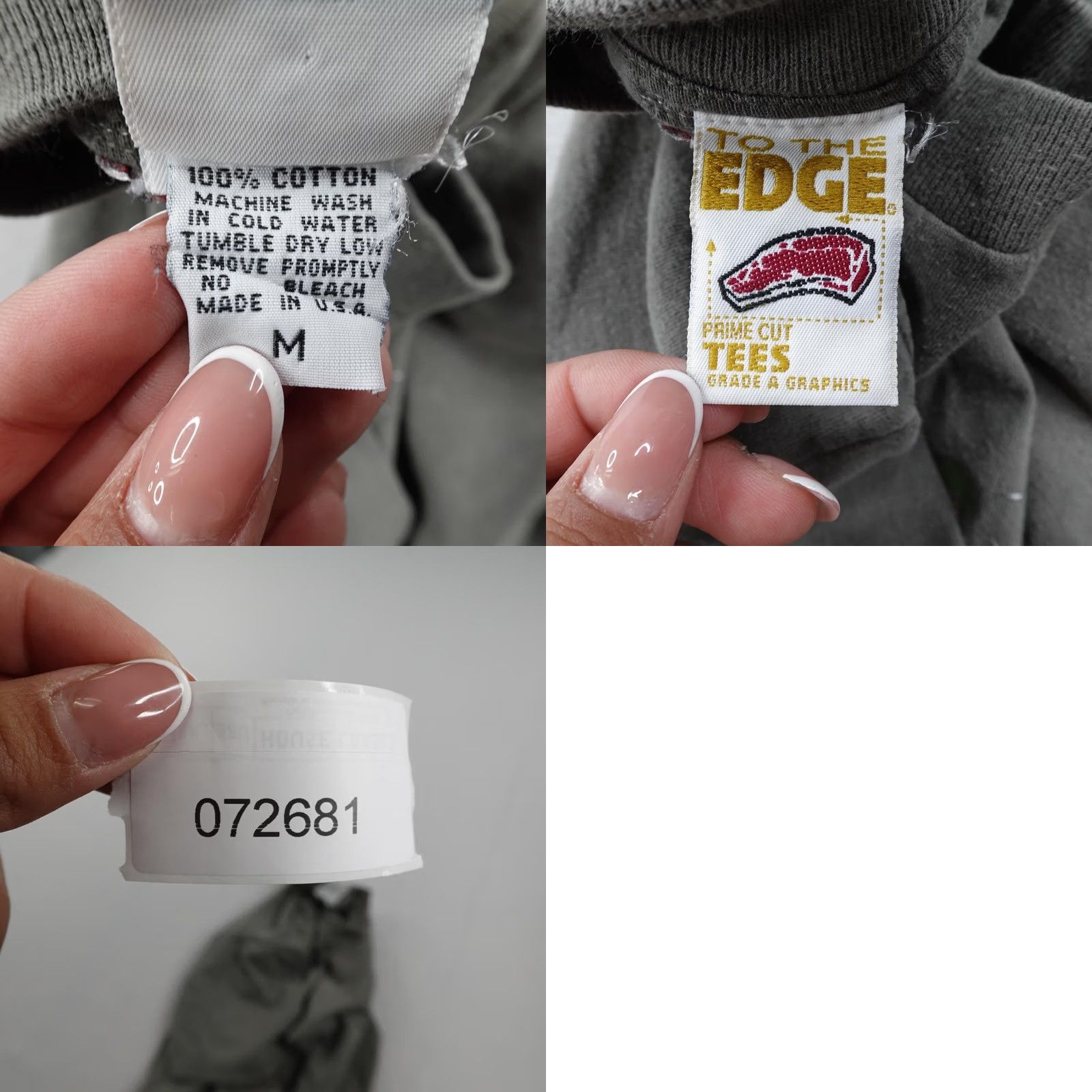 Vintage VINTAGE To The Edge Shirt Men M Gray Toilet Graphic 90s Skateboarding Crew Neck Short Sleeve Cotton Jersey Breathable Lightweight Logo Graphic Print Size US M / EU 48-50 / 2 - 8 Thumbnail