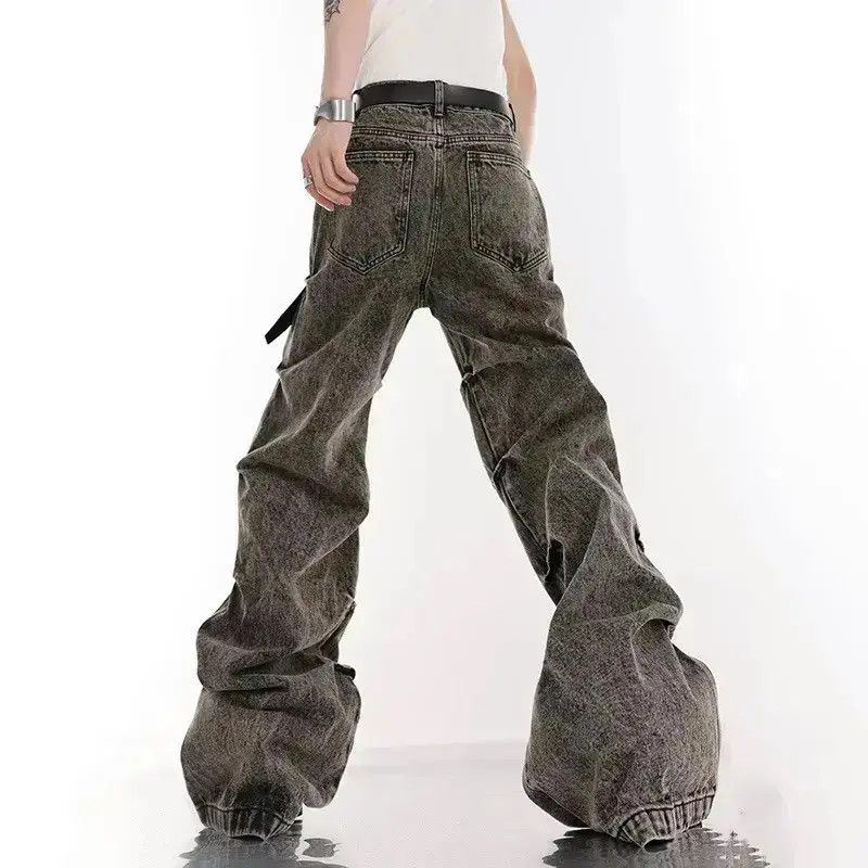 Japanese Brand Black washed Distressed jeans Opium style Size US 32 / EU 48 - 6 Thumbnail