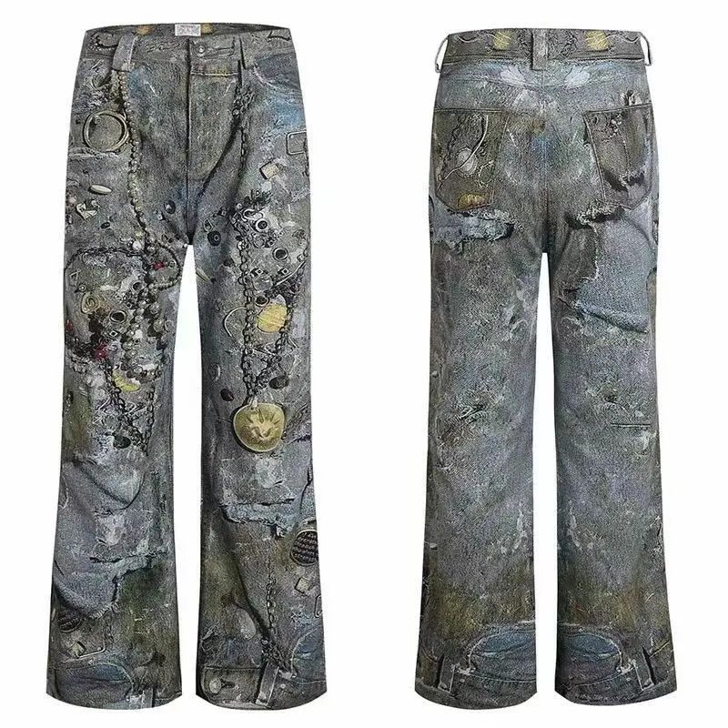 Designer × Japanese Brand Vintage Hip Hop Street Style Loose Casual Pants Size US 31 - 3 Thumbnail