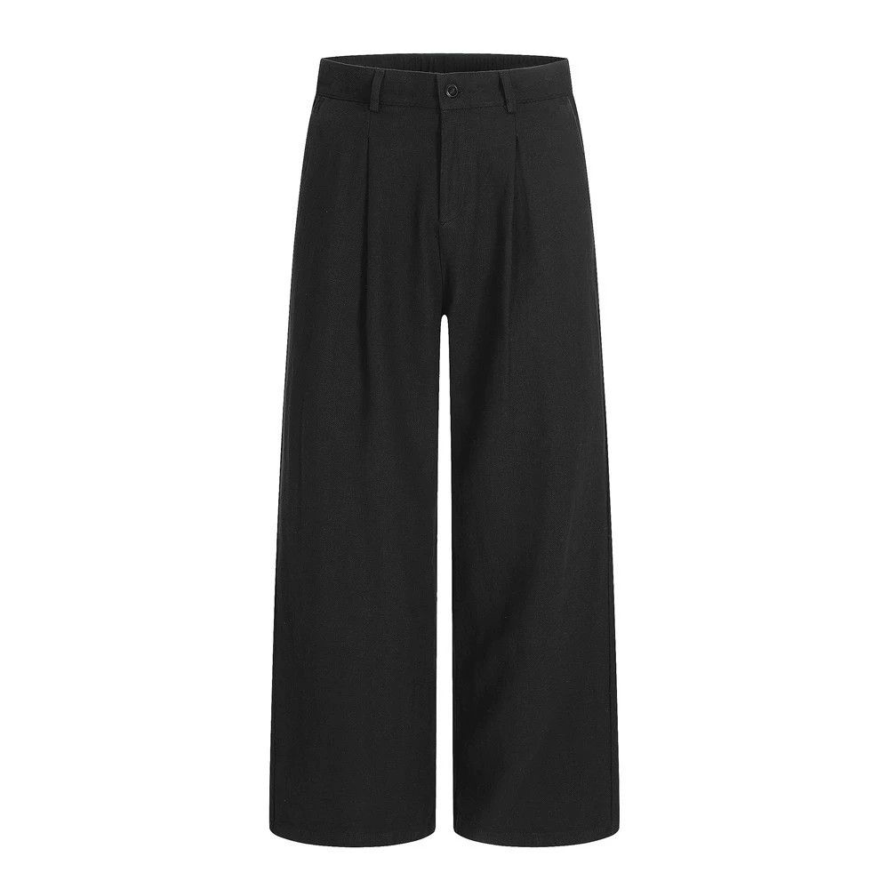 Vintage American loose wide-leg men's cleanfi simple casual trousers Size US 32 / EU 48 - 1 Thumbnail