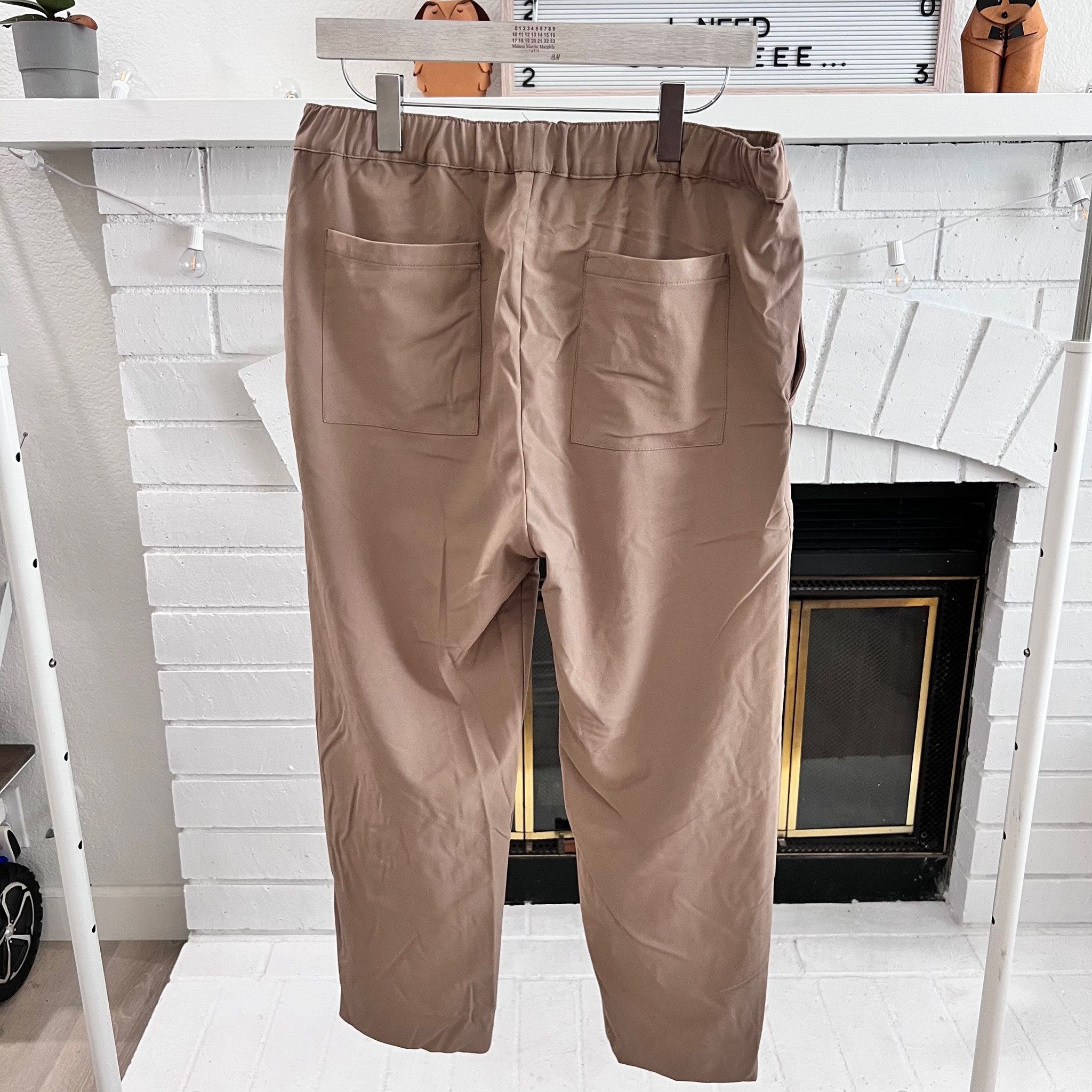 Zara Zara Relaxed Fit Drawstring Camel Chino Cotton Pants Size US 31 - 2 Thumbnail