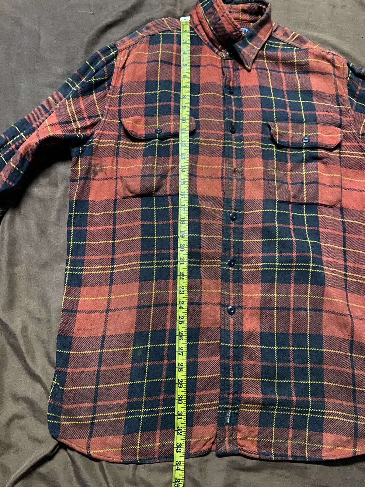 Polo Ralph Lauren Vintage Polo Sport Ralph Lauren Distressed Flannel Size US L / EU 52-54 / 3 - 9 Thumbnail