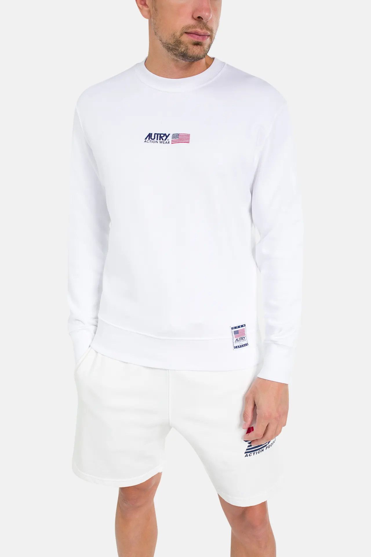 AUTRY o1y0526 Logo Sweatshirt in White Size US XL / EU 56 / 4 - 2 Thumbnail