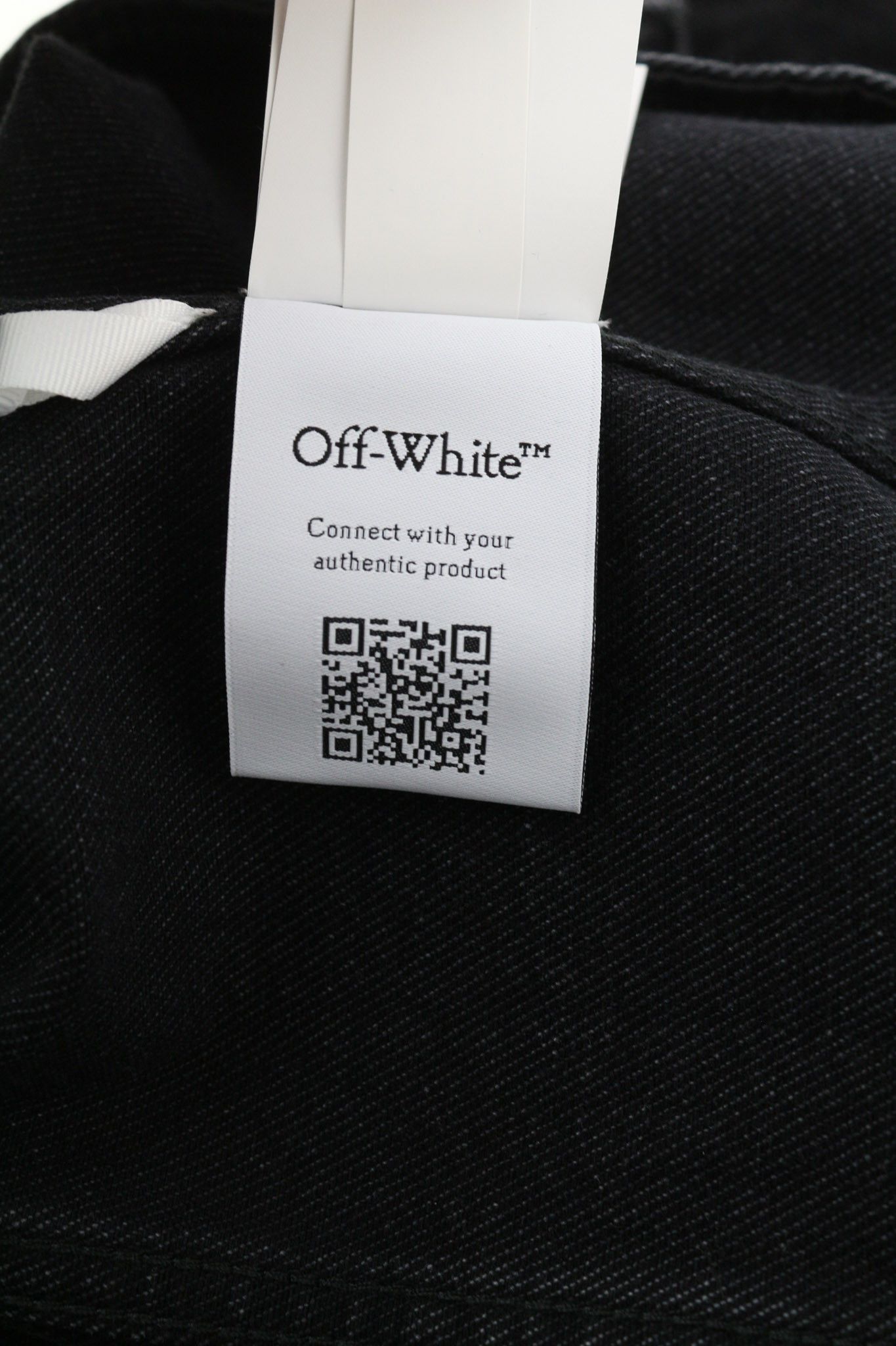 Off-White FOR EVER S Washed Black Zip Denim Long Sleeve 80305 Size US S / EU 44-46 / 1 - 10 Thumbnail