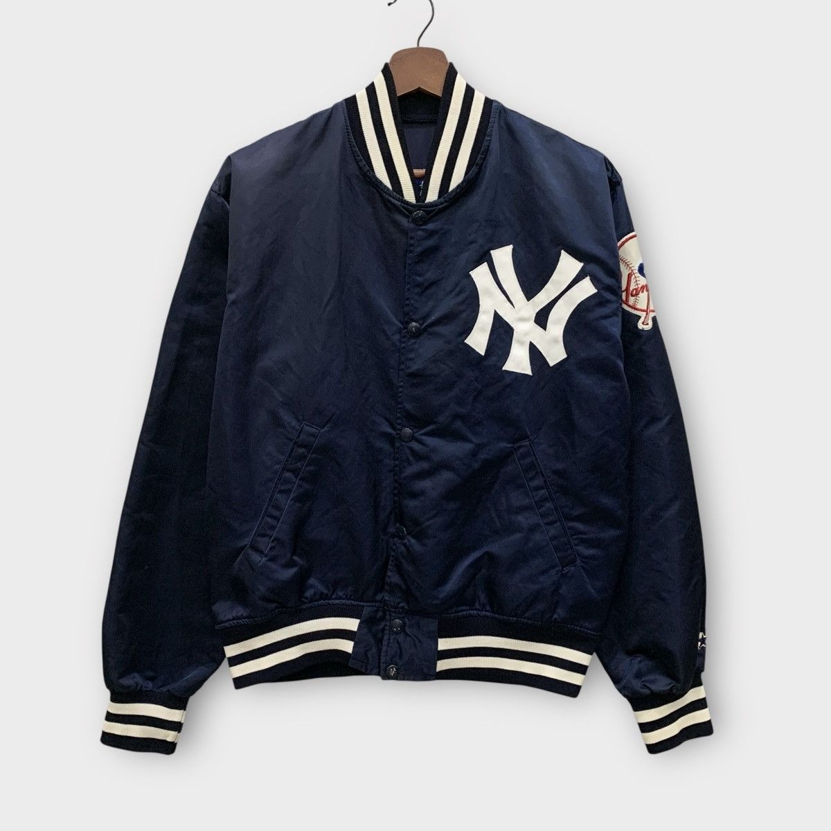 New York Yankees VINTAGE 1980s STARTER NEW YORK YANKEES SATIN JACKET BASEBALL Size US S / EU 44-46 / 1 - 1 Thumbnail