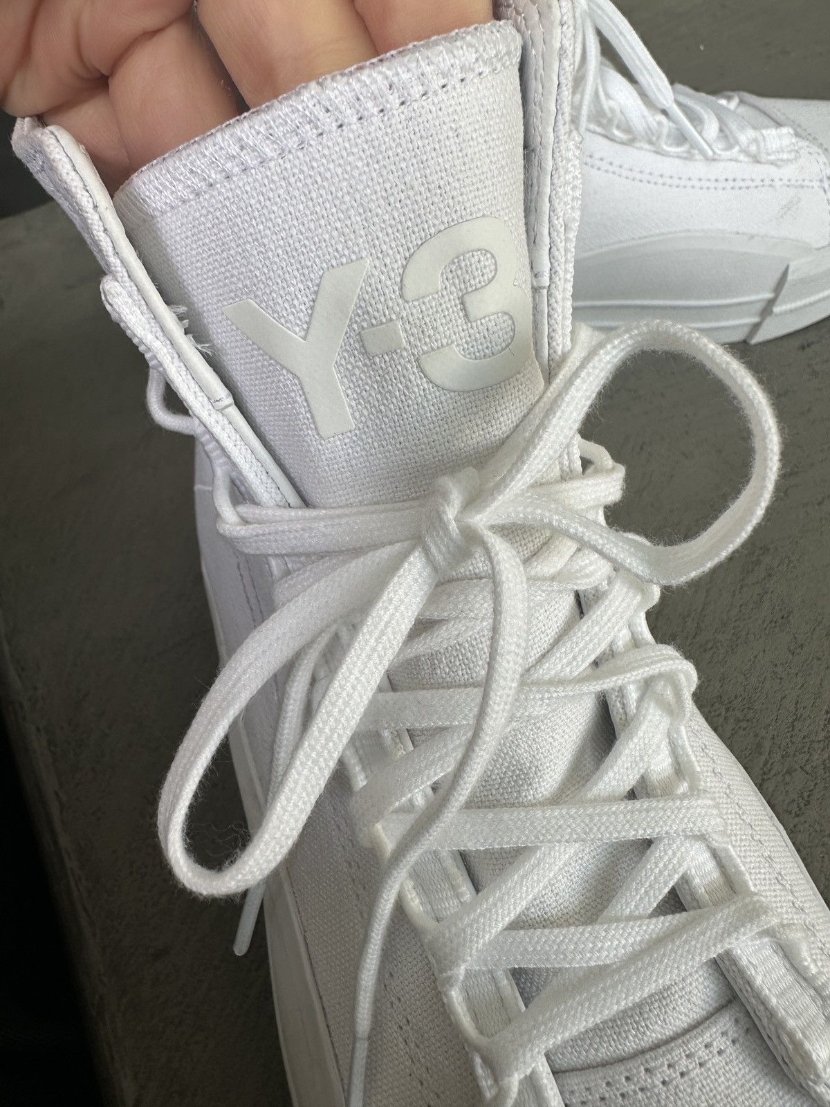 Adidas × Y-3 × Yohji Yamamoto Yuben Mid Core white (9) Size US 9.5 / IT 39.5 - 5 Thumbnail
