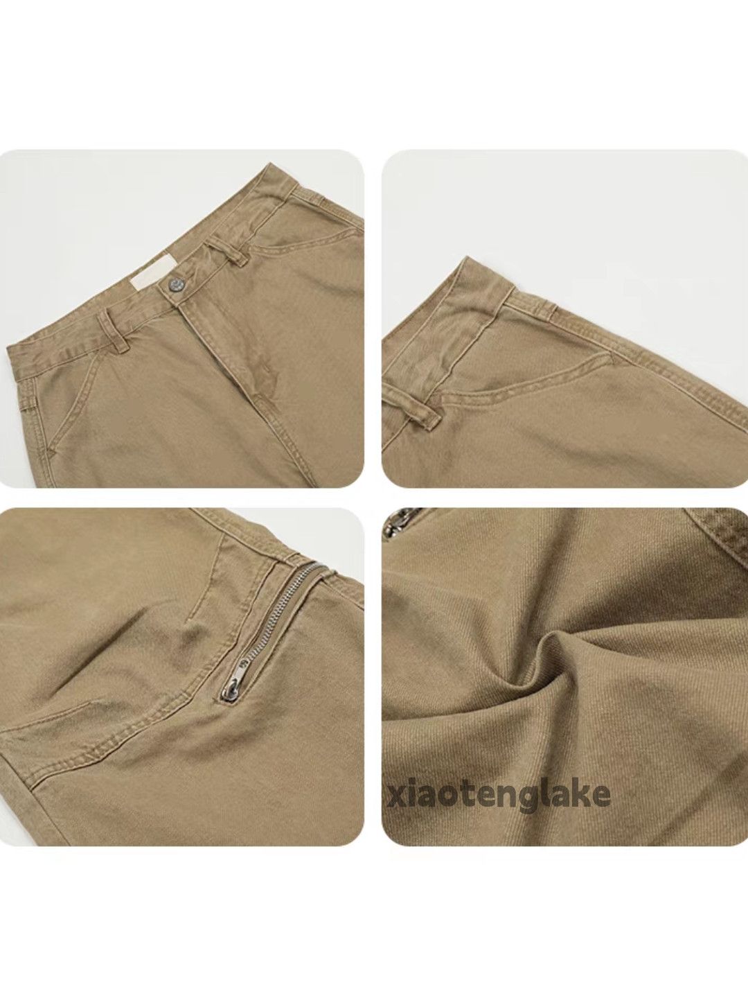 Designer × Japanese Brand × Vintage washed faded utility skate hiphop zipper cargo pants Size US 28 / EU 44 - 6 Thumbnail