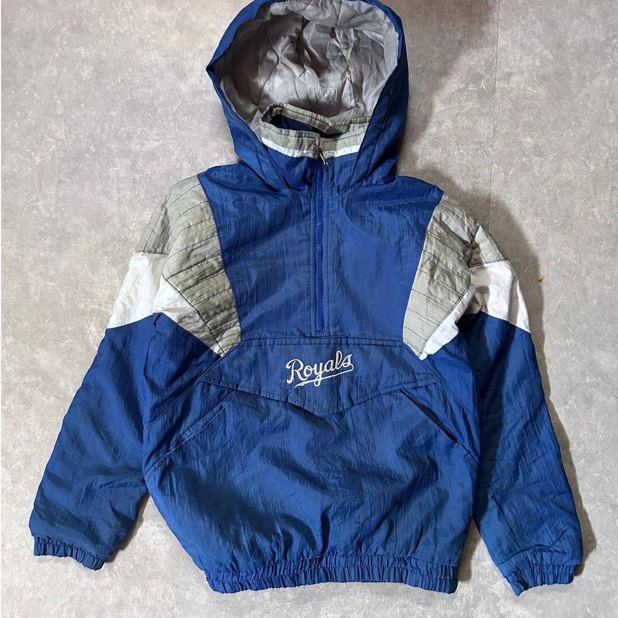 Starter 90's Vintage Kansas City Royals Starter Blue Puffer Jacket S Size US S / EU 44-46 / 1 - 1 Thumbnail