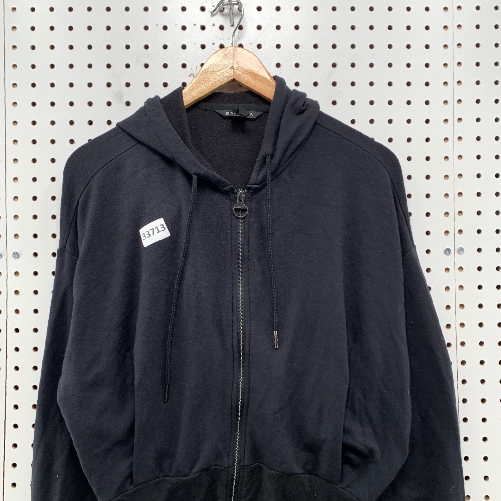 Athleta Athleta Hoodie Womens XS Full Zip Hooded Black Adult XS Active Casual Shirt/Sweatshirt 90s? Size XS / US 0-2 / IT 36-38 - 2 Thumbnail