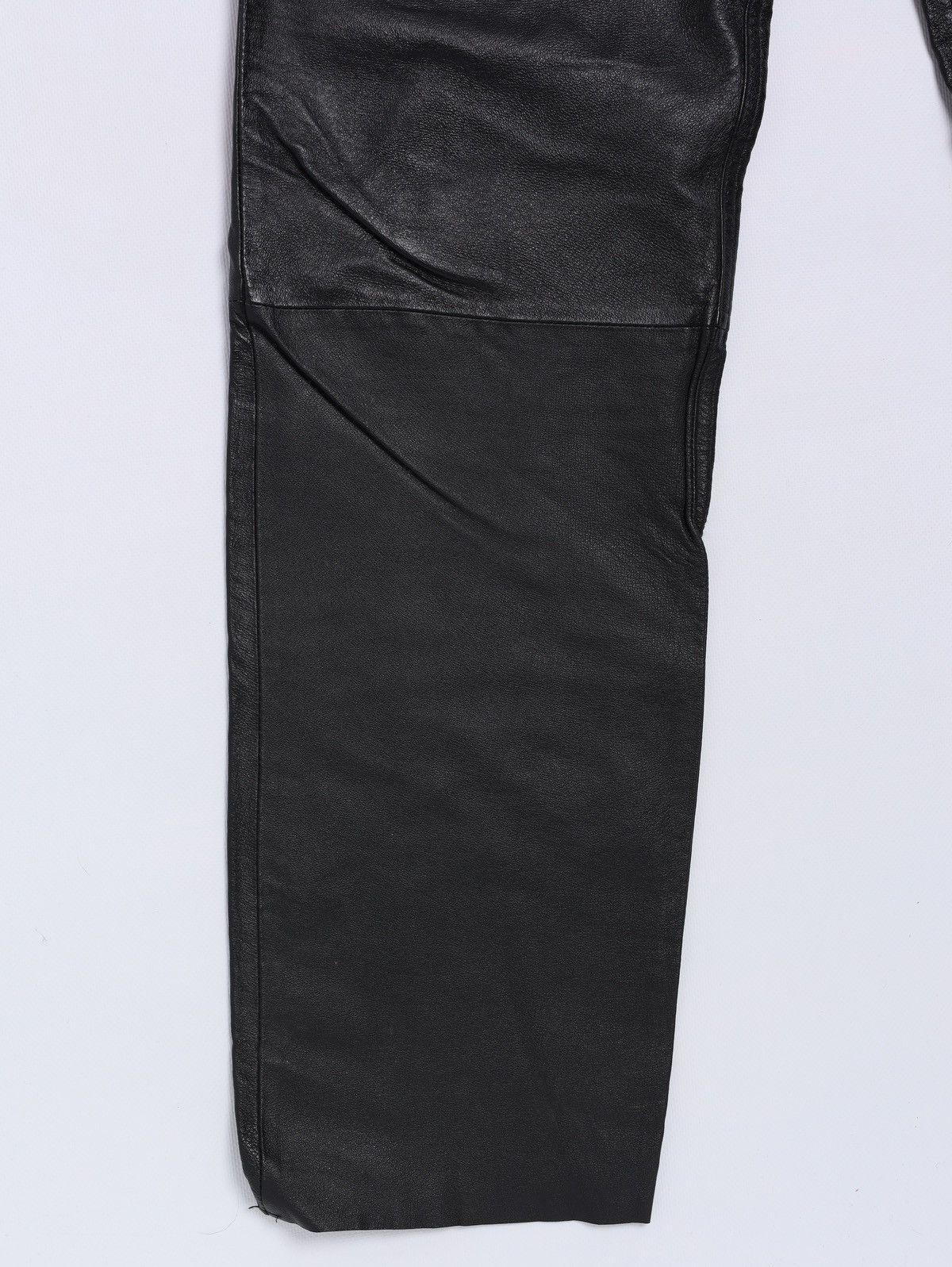 Genuine Leather Vintage Biker Leather Pants ykk Gore Size US 33 - 3 Thumbnail