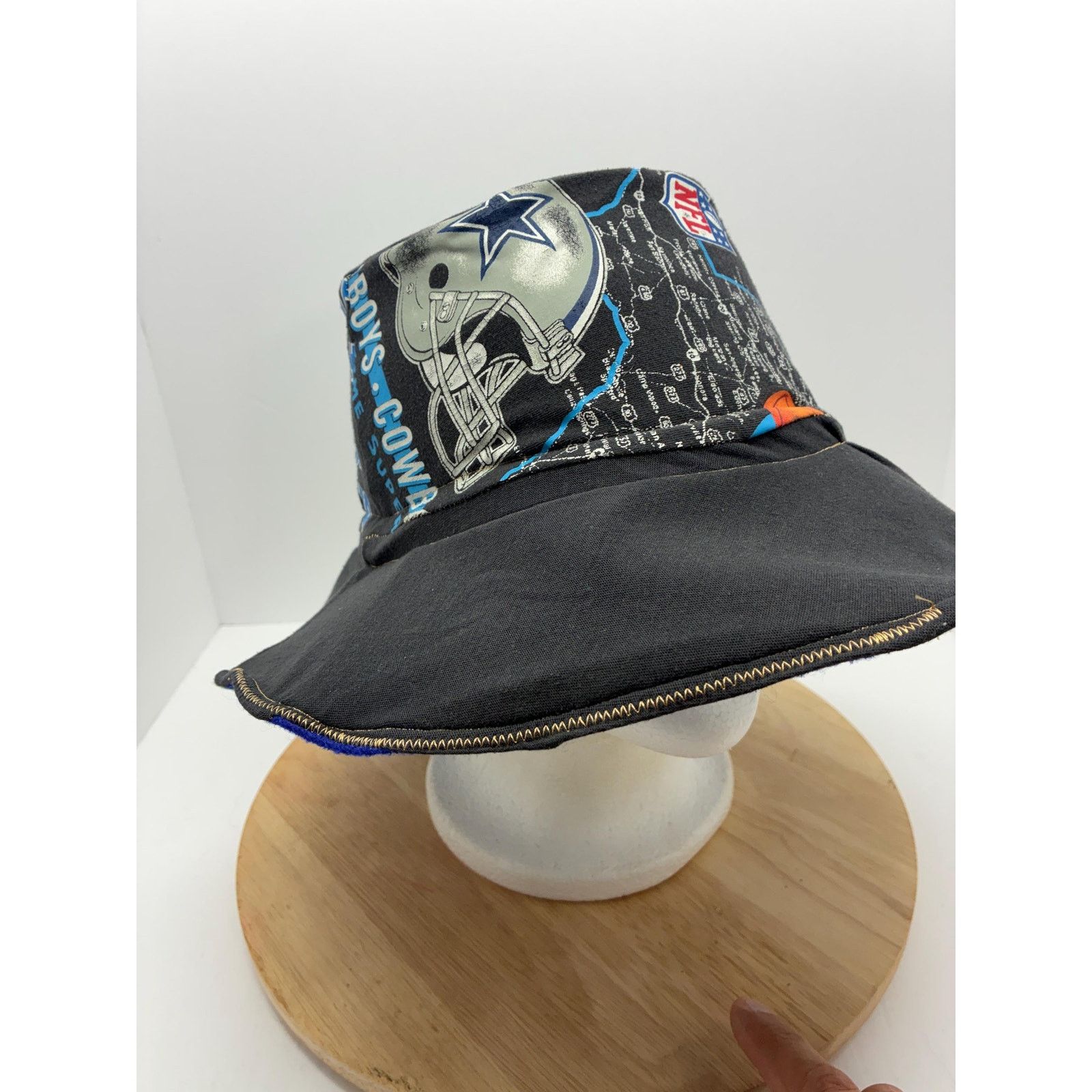 Other America's Hat — Upcycled Dallas Football Bucket Hat Size ONE SIZE - 10 Thumbnail