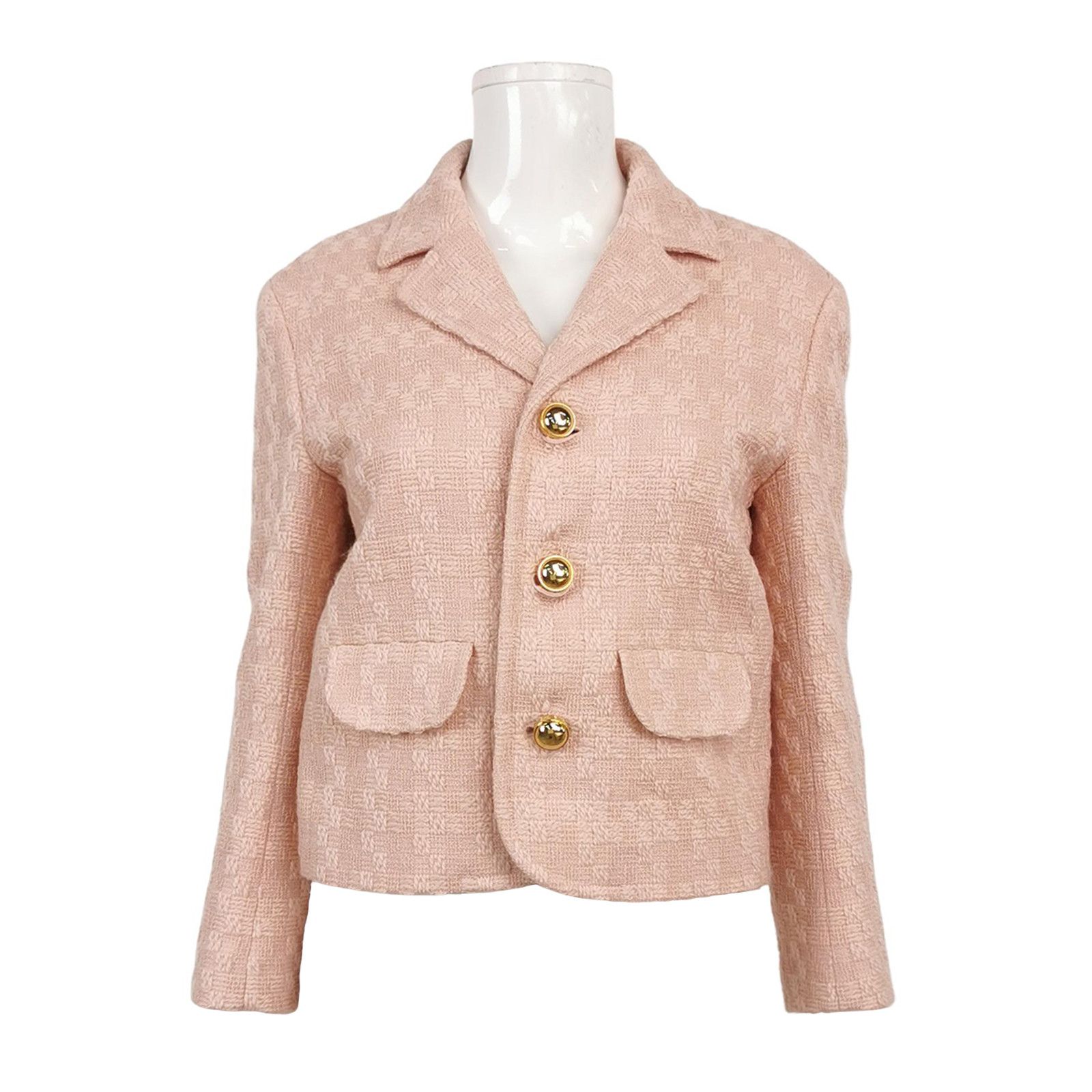 Celine Celine Pink Wool Mohair Blend Blazer Size 36 Size XS / US 0-2 / IT 36-38 - 1 Thumbnail