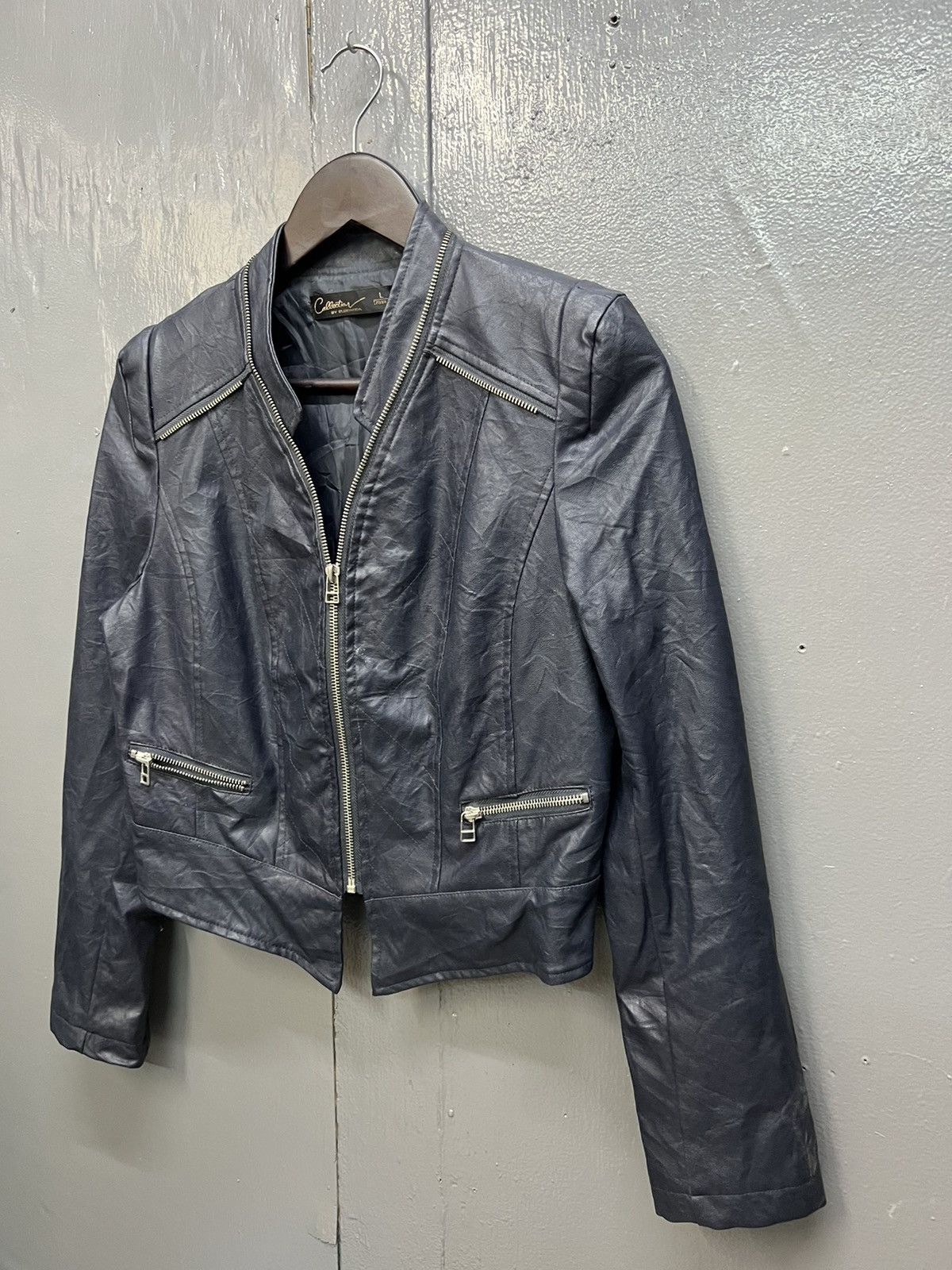 Other COLLECTION BY EUROMODA WOMENS LEATHER JACKET Size L / US 10 / IT 46 - 3 Thumbnail