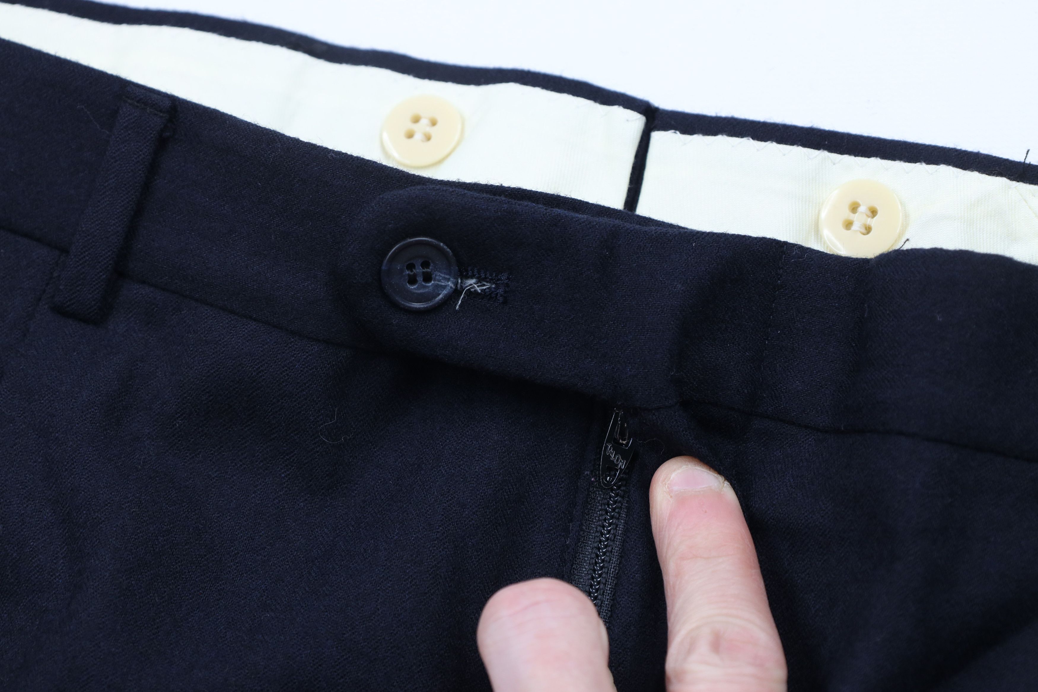 Vintage Vintage 70s Streetwear Herringbone Wool Bell Bottoms Pants Size US 36 / EU 52 - 6 Thumbnail
