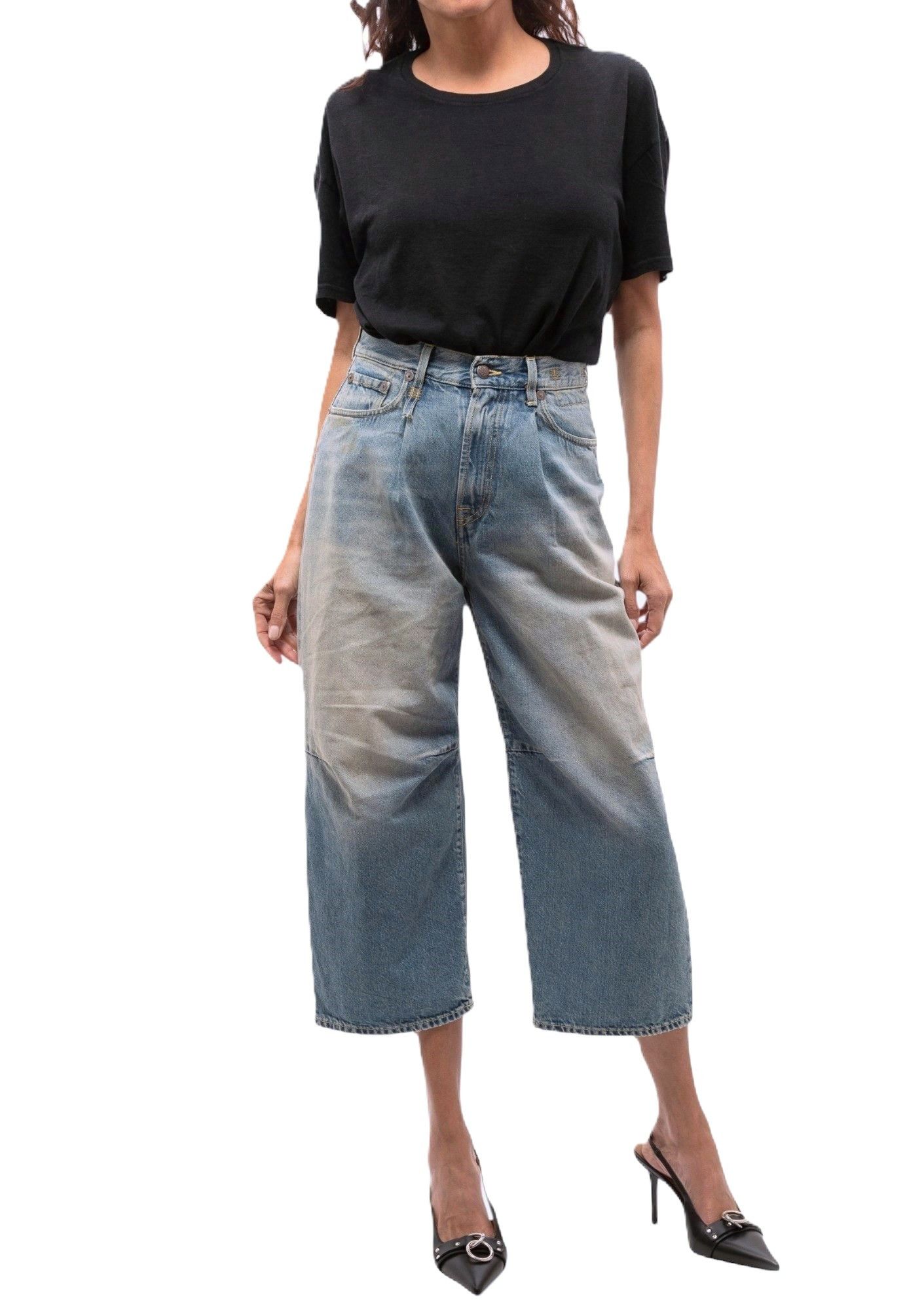 R13 CROPPED WIXDELEG 23 Loose Straight Ankle Length 84407 Size 23" - 1 Thumbnail