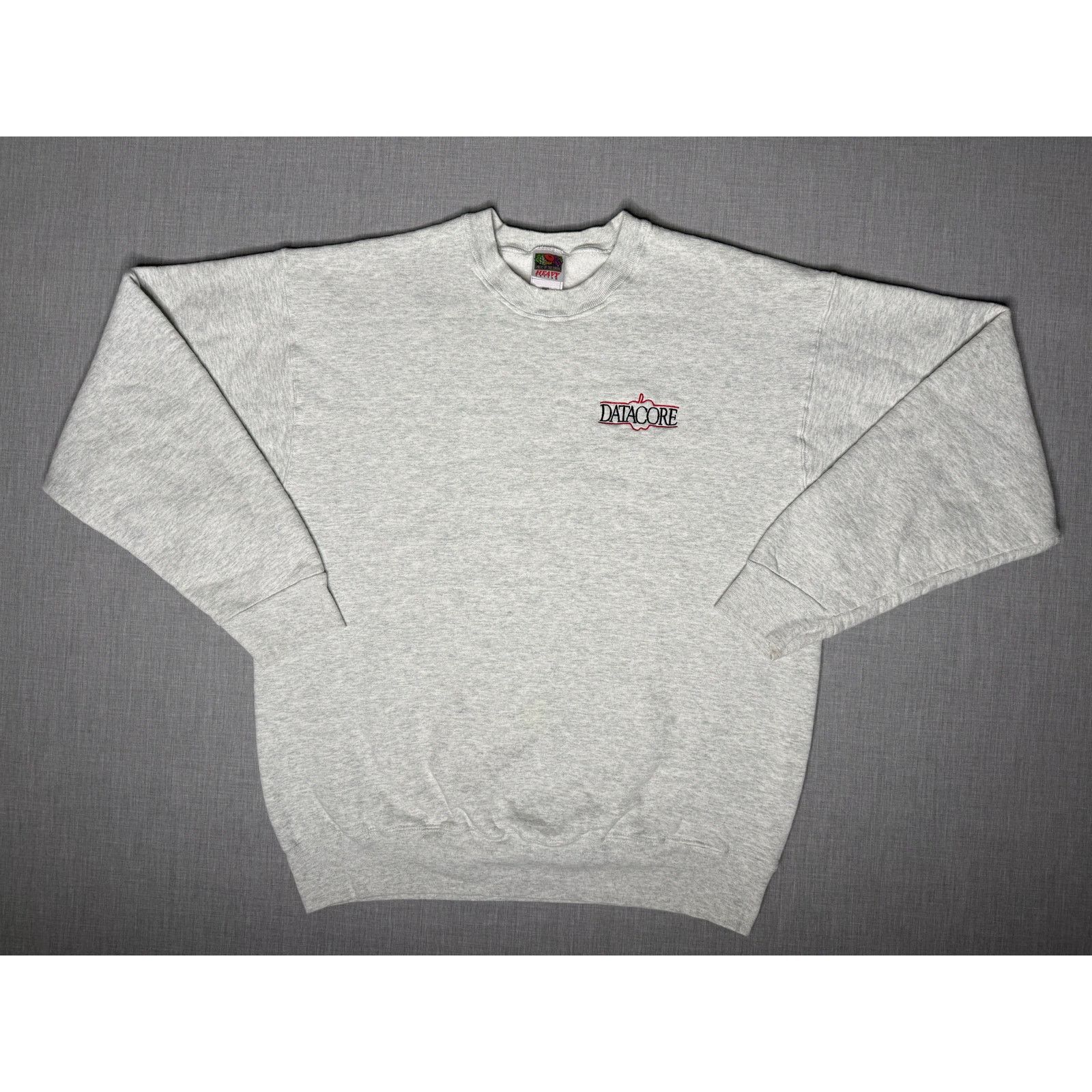 Fruit Of The Loom × Vintage Vintage DataCore Tech Pullover Crewneck Sweatshirt XL Size US XL / EU 56 / 4 - 1 Thumbnail