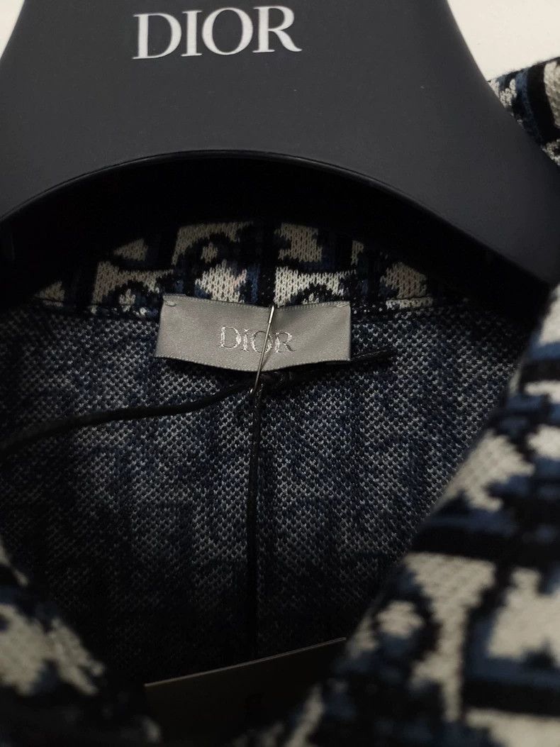 Dior Dior Classic Black and Blue Knit Shirt-2505 Size US XL / EU 56 / 4 - 3 Thumbnail