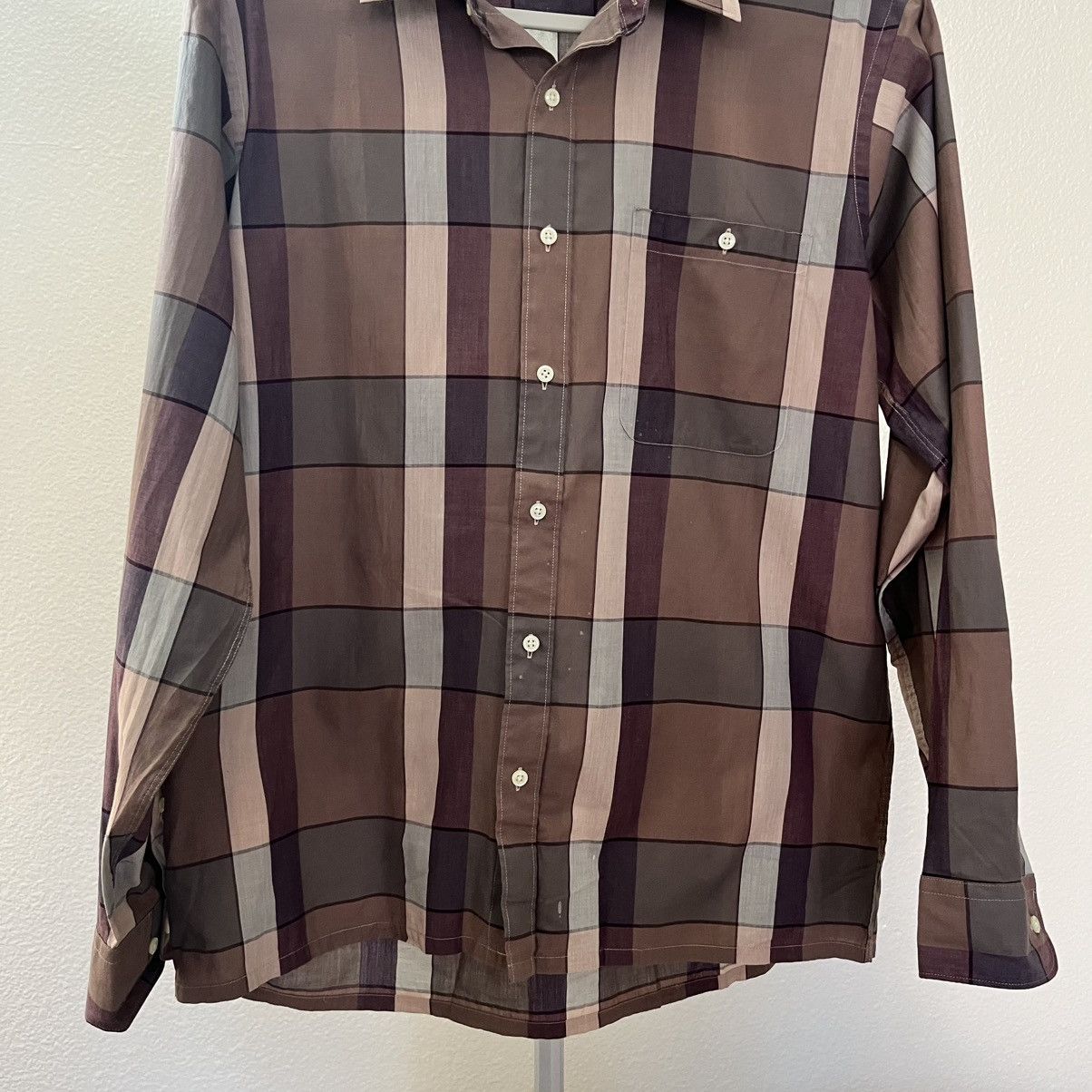 Christian Dior Monsieur Vintage Christian Dior Button Down Plaid Shirt Size L Size US L / EU 52-54 / 3 - 3 Thumbnail