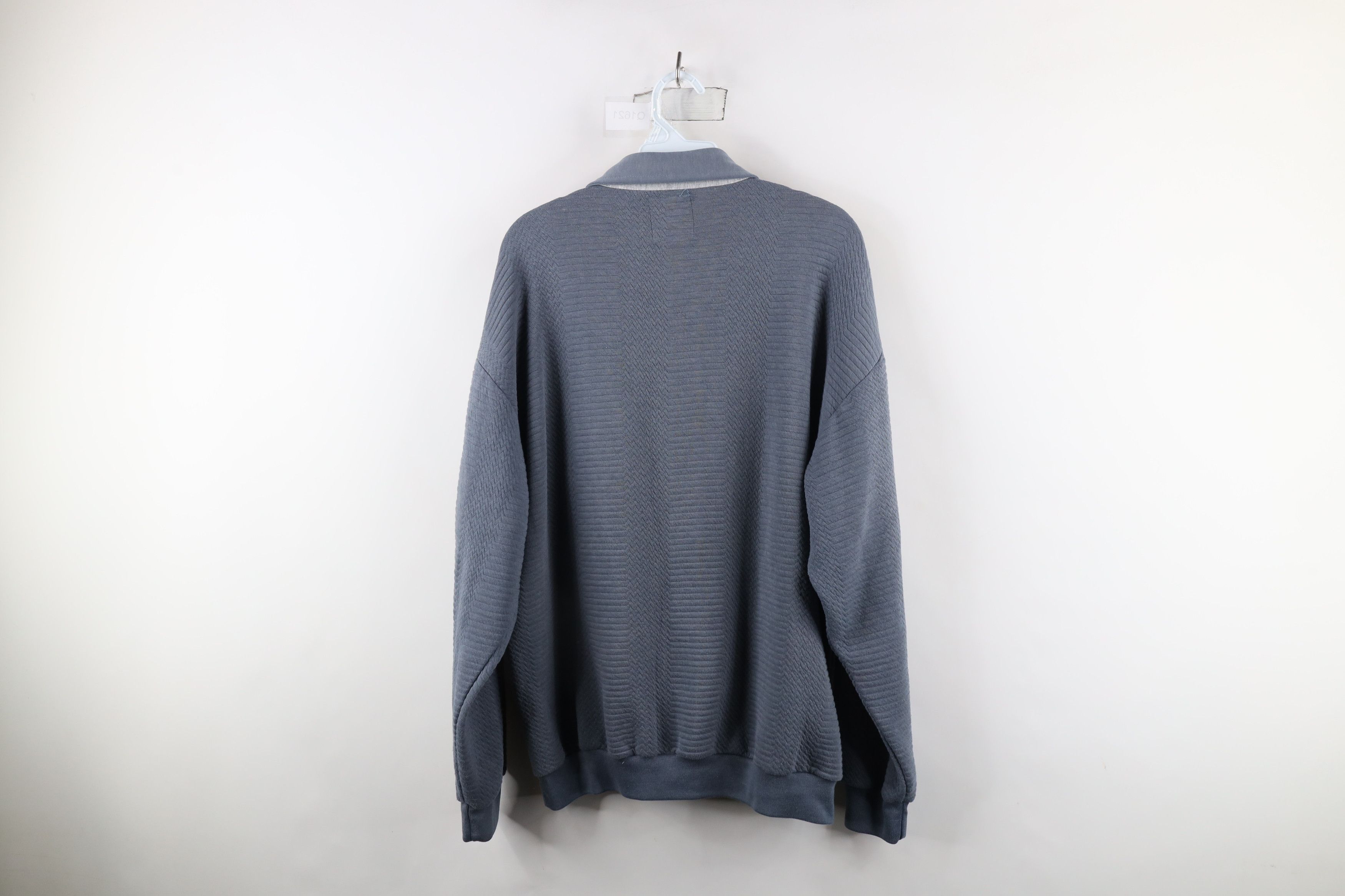 Vintage Vintage 90s Streetwear Textured Collared Pullover Polo Shirt Size US L / EU 52-54 / 3 - 10 Thumbnail