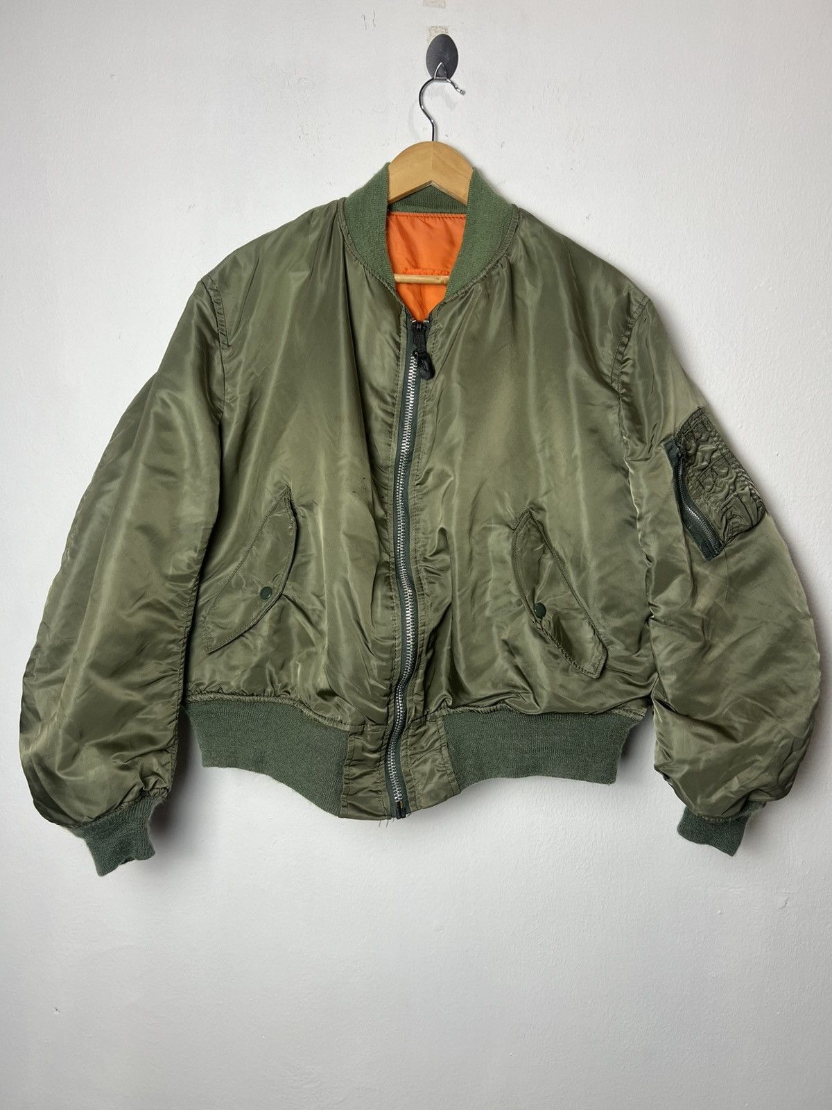 Alpha Industries Vintage Alpha Industries MA-1 Reversible Jacket Size US L / EU 52-54 / 3 - 1 Thumbnail