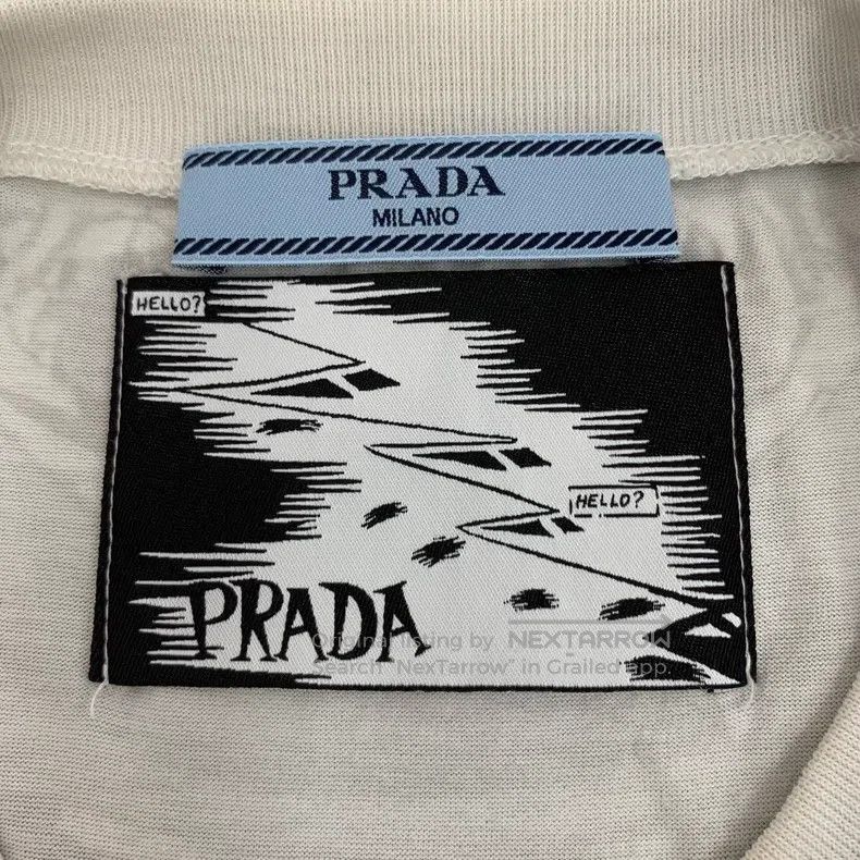 Prada Prada Gray Snow White Printed Cotton Round-neck Short-slee Size US M / EU 48-50 / 2 - 6 Thumbnail
