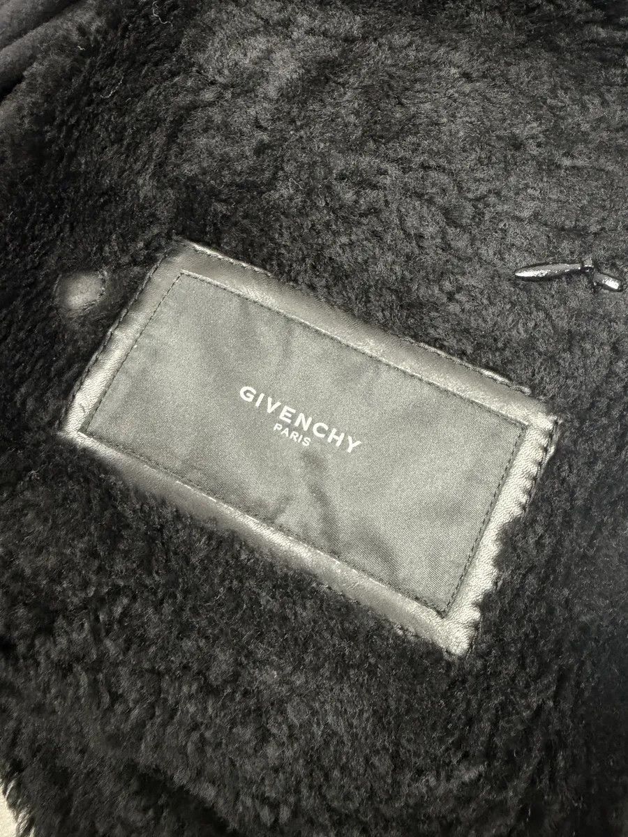 Givenchy AW2014 Givenchy Black Leather Shearling Hooded Jacket by Riccardo Tisci Size US S / EU 44-46 / 1 - 10 Thumbnail