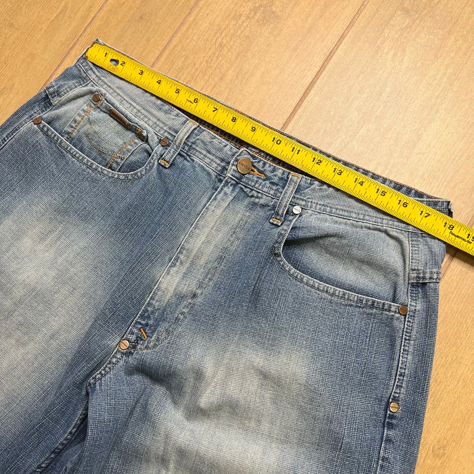 Enyce Vintage ENYCE Shorts Mens 36 Blue Denim Baggy Jorts Y2K Size US 36 / EU 52 - 6 Thumbnail