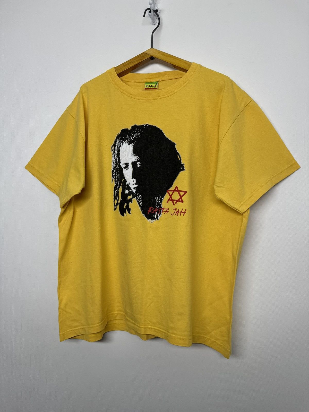 Bob Marley Rare! Vintage RASTAMAN RASTA JAH T Shirt Bob Marley Weed Size US L / EU 52-54 / 3 - 5 Thumbnail