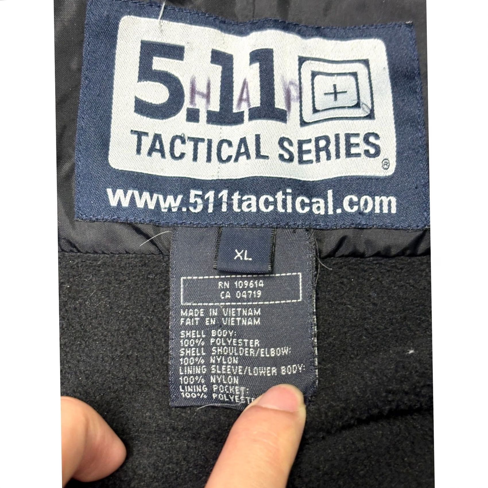Vintage 5.11 Tactical Series Jacket Men XL Black Fleece Zip Full Zip Pockets Military Winter Casual Workwear Outdoor Size US XL / EU 56 / 4 - 3 Thumbnail