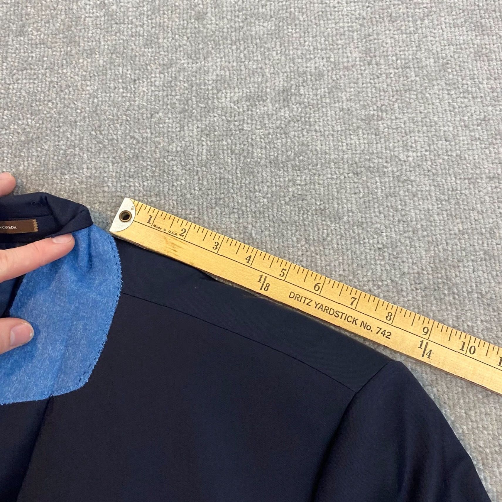 Peter Millar PETER MILLAR Blazer Jacket Men 48R Blue 100% Wool Two-Button Regular Fit Classic Sports Size 48R - 7 Thumbnail