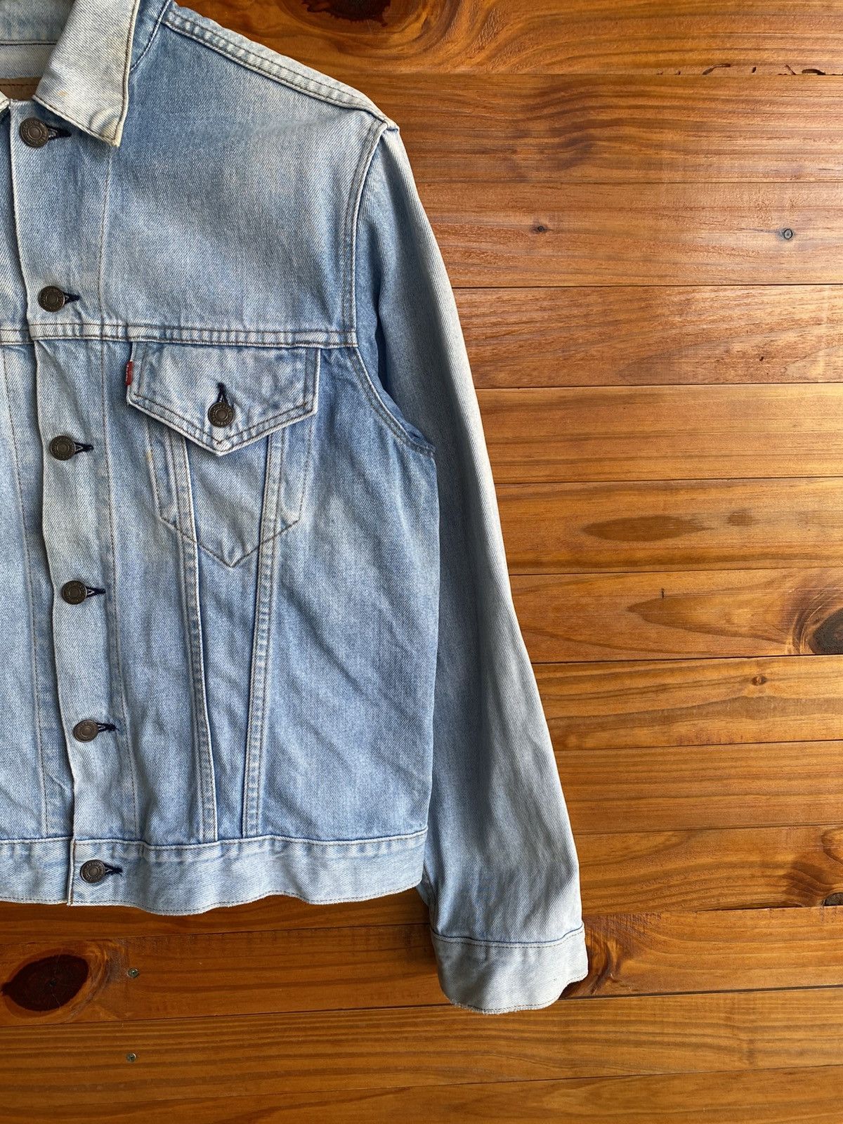Levi's Vintage 1980s Levi’s 70505 Denim Jacket Light Wash Trucker Size US M / EU 48-50 / 2 - 6 Thumbnail