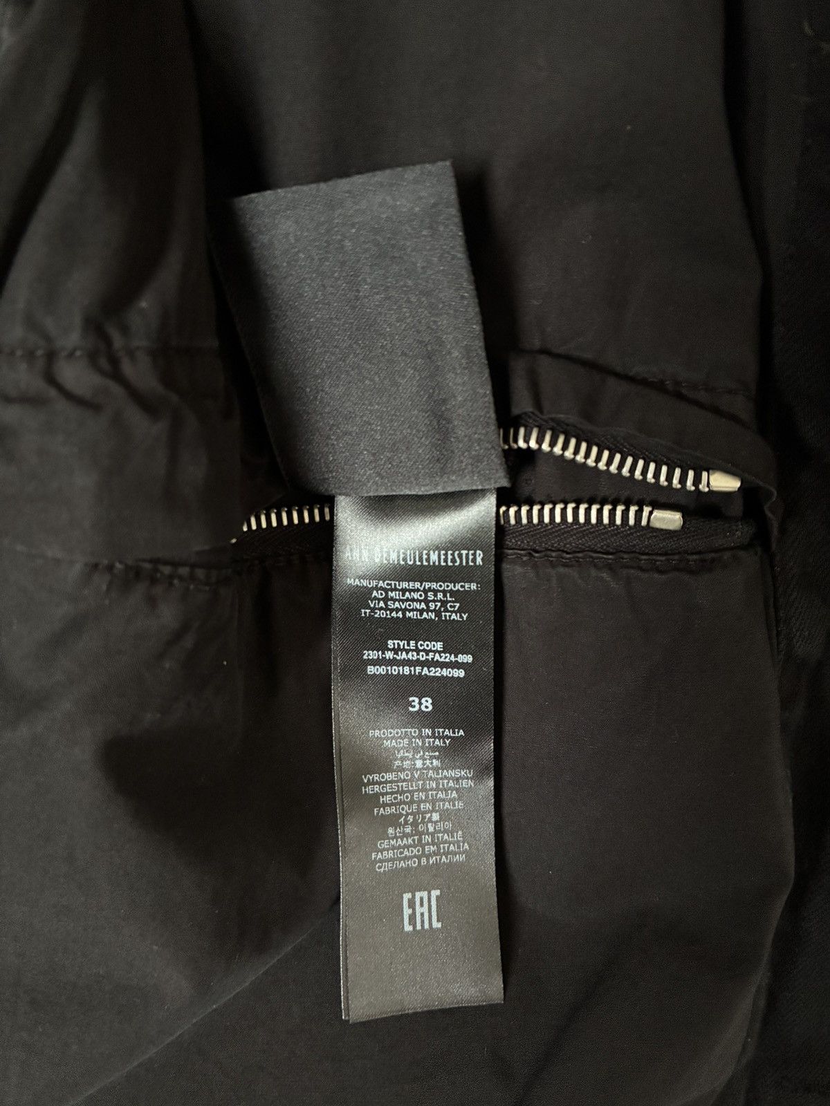 Ann Demeulemeester Ann Demeulemeester Juliette Sleeveless Waxed Denim Jacket Size XS / US 0-2 / IT 36-38 - 6 Thumbnail