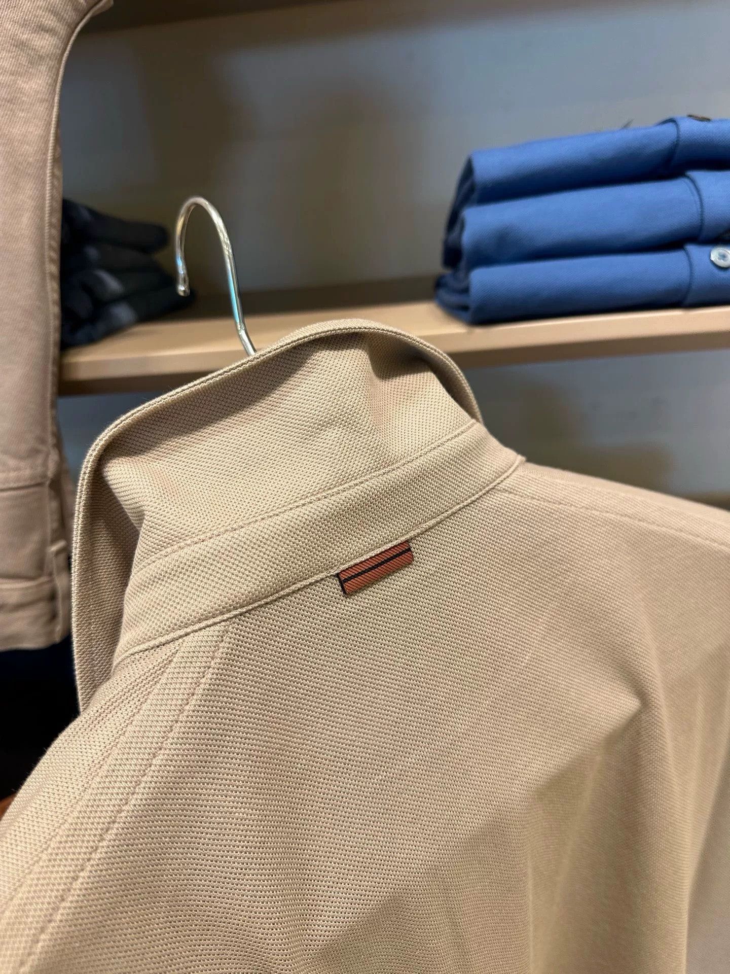 Ermenegildo Zegna Zegna Beige Men’s Polo Shirt Size US M / EU 48-50 / 2 - 7 Thumbnail