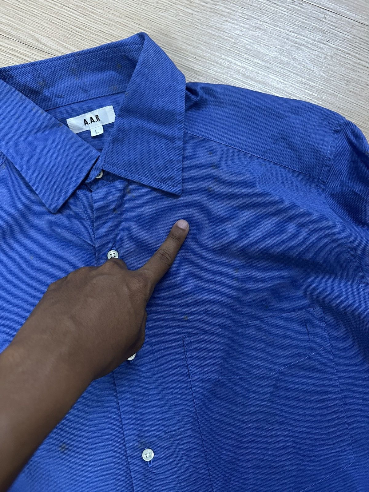 Yohji Yamamoto Rare Beautiful Yohji Yamamoto AAR Yohji Design Studio Shirt Size US L / EU 52-54 / 3 - 6 Thumbnail