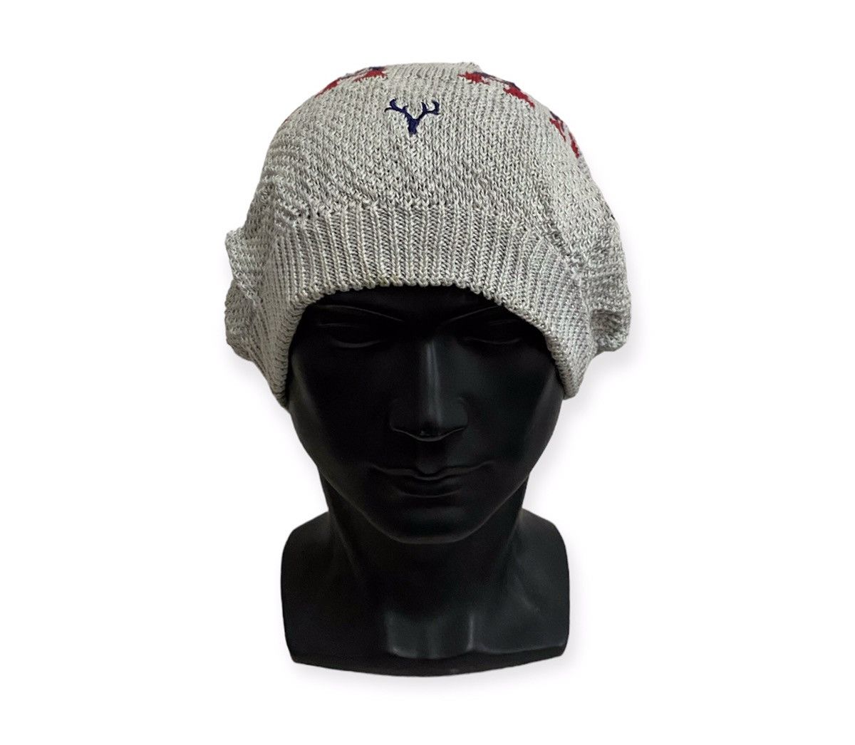 image of Small Logo Beanie Hat in Grey, Men's
