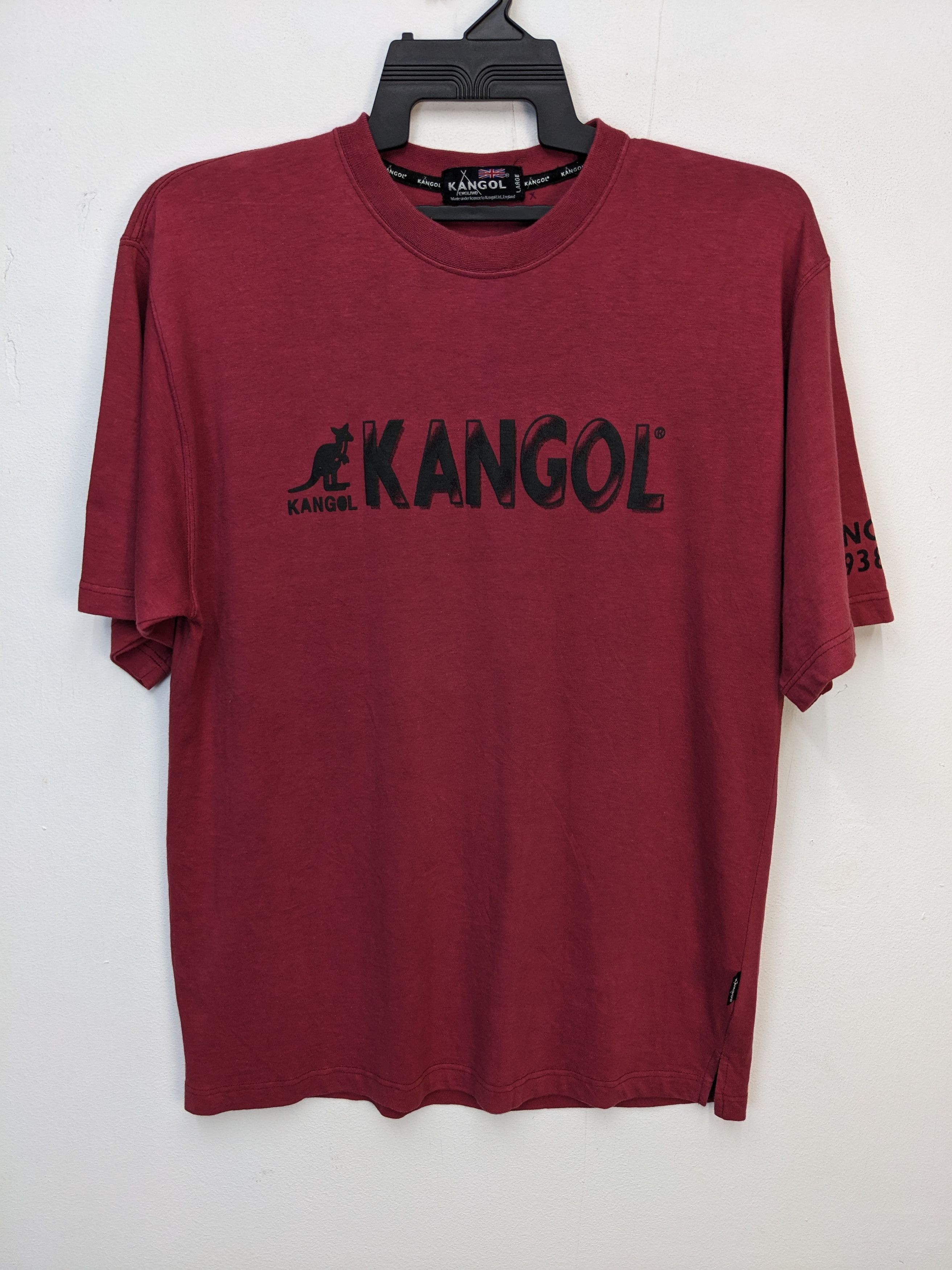 Kangol KANGOL BIG LOGO SPELLOUT STREETWEAR TSHIRT Size US L / EU 52-54 / 3 - 1 Thumbnail