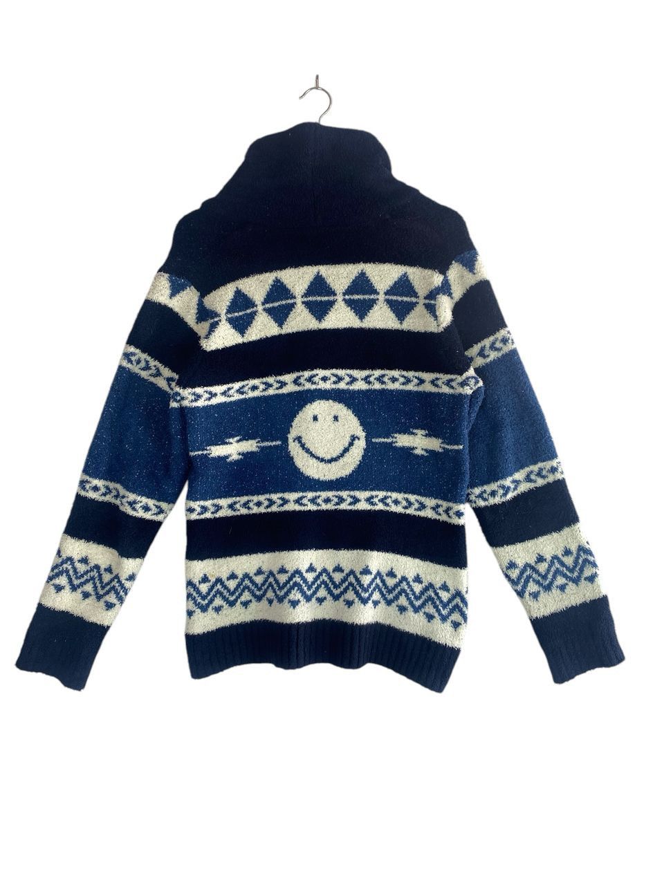 Japanese Brand Power To The People knit cardigan native jacket smiley logo Size US M / EU 48-50 / 2 - 3 Thumbnail