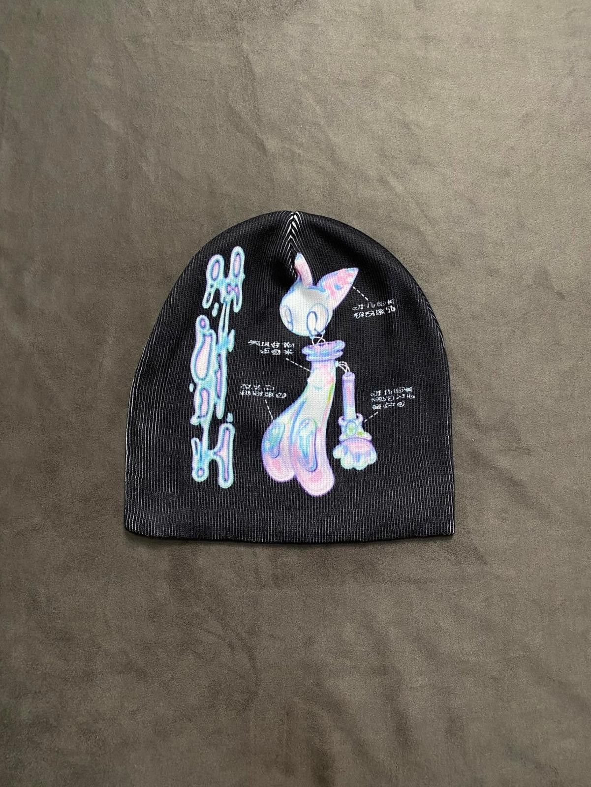 Japanese Brand Rare Nakarenya × MINERAL JP No Cuff Knit Black Beanie OS Size ONE SIZE - 1 Thumbnail