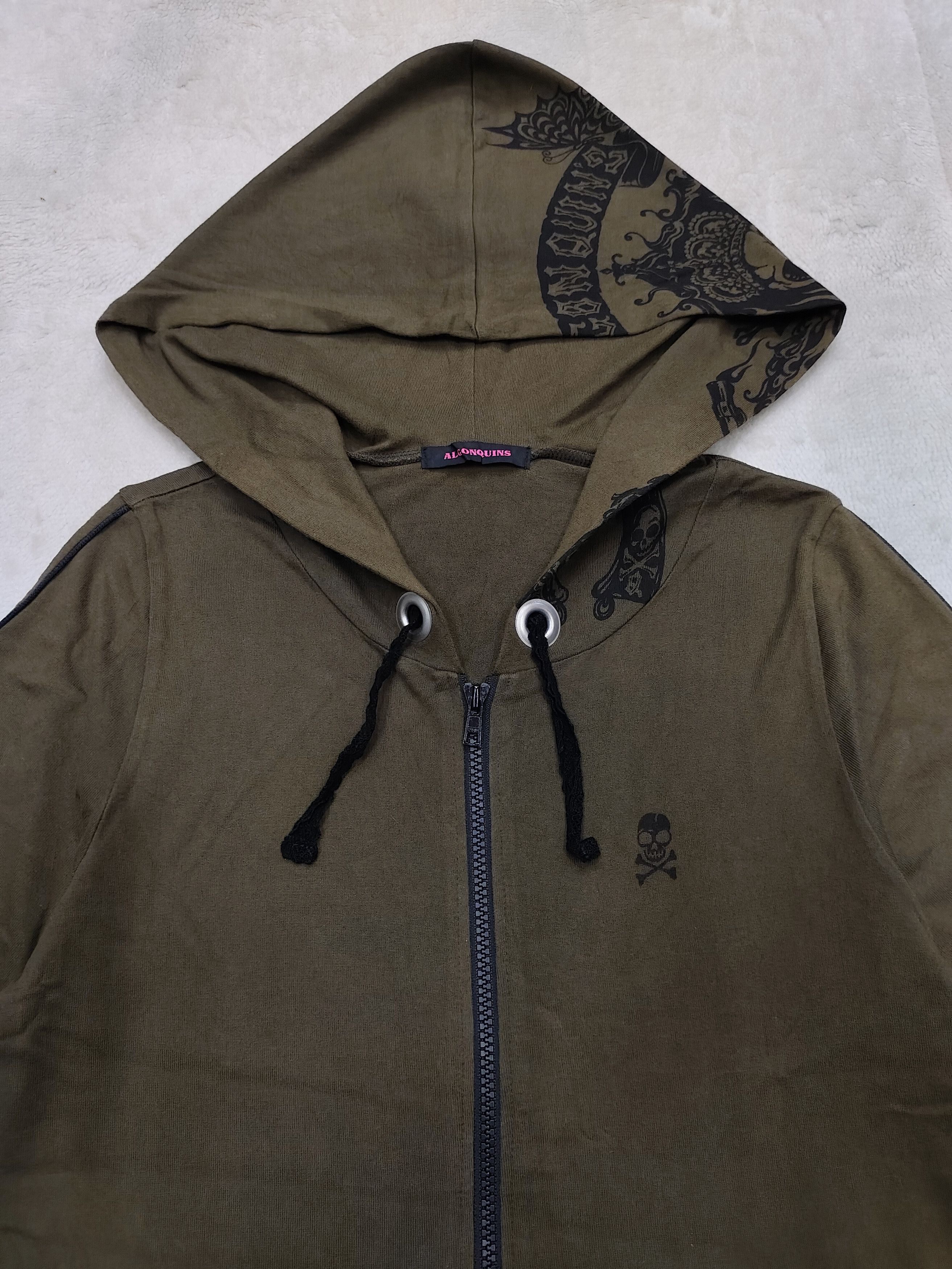 Seditionaries 00s Algonquins🇯🇵 Y2K Skull Gothic Punk Graphic Ziphoodie Size M / US 6-8 / IT 42-44 - 2 Thumbnail