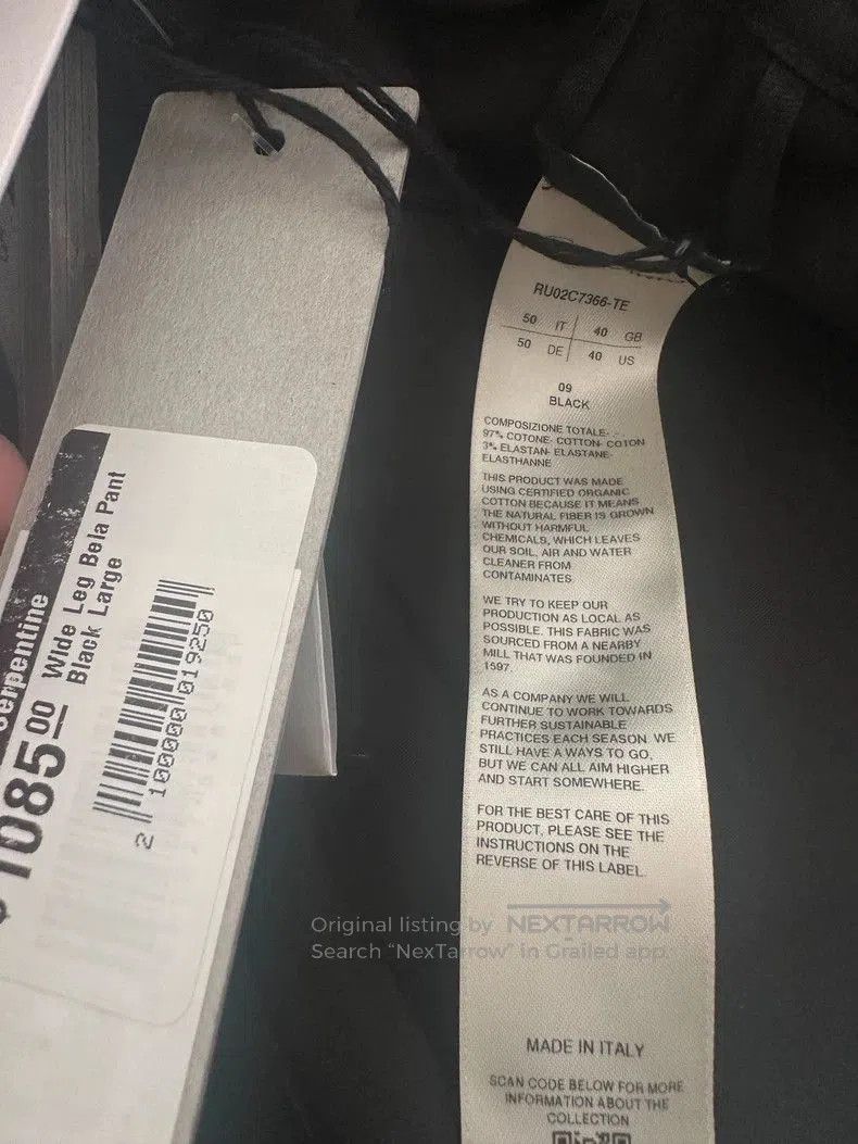 Rick Owens Rick Owens Wide Bela Pants Black. Size US 34 / EU 50 - 3 Thumbnail