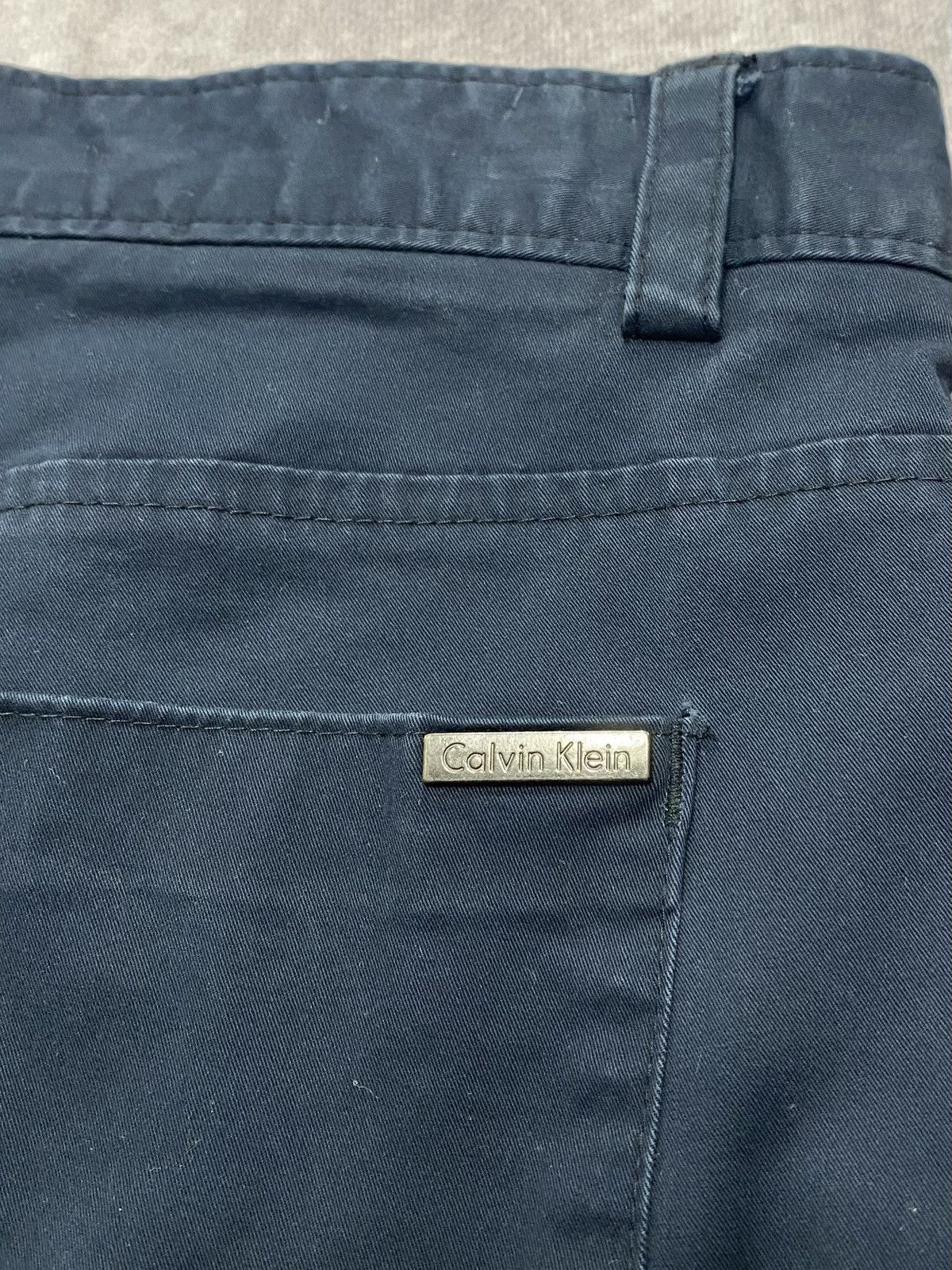 Calvin Klein Calvin Klein Navy Stretch Casual Chino Pants Size US 32 / EU 48 - 3 Thumbnail