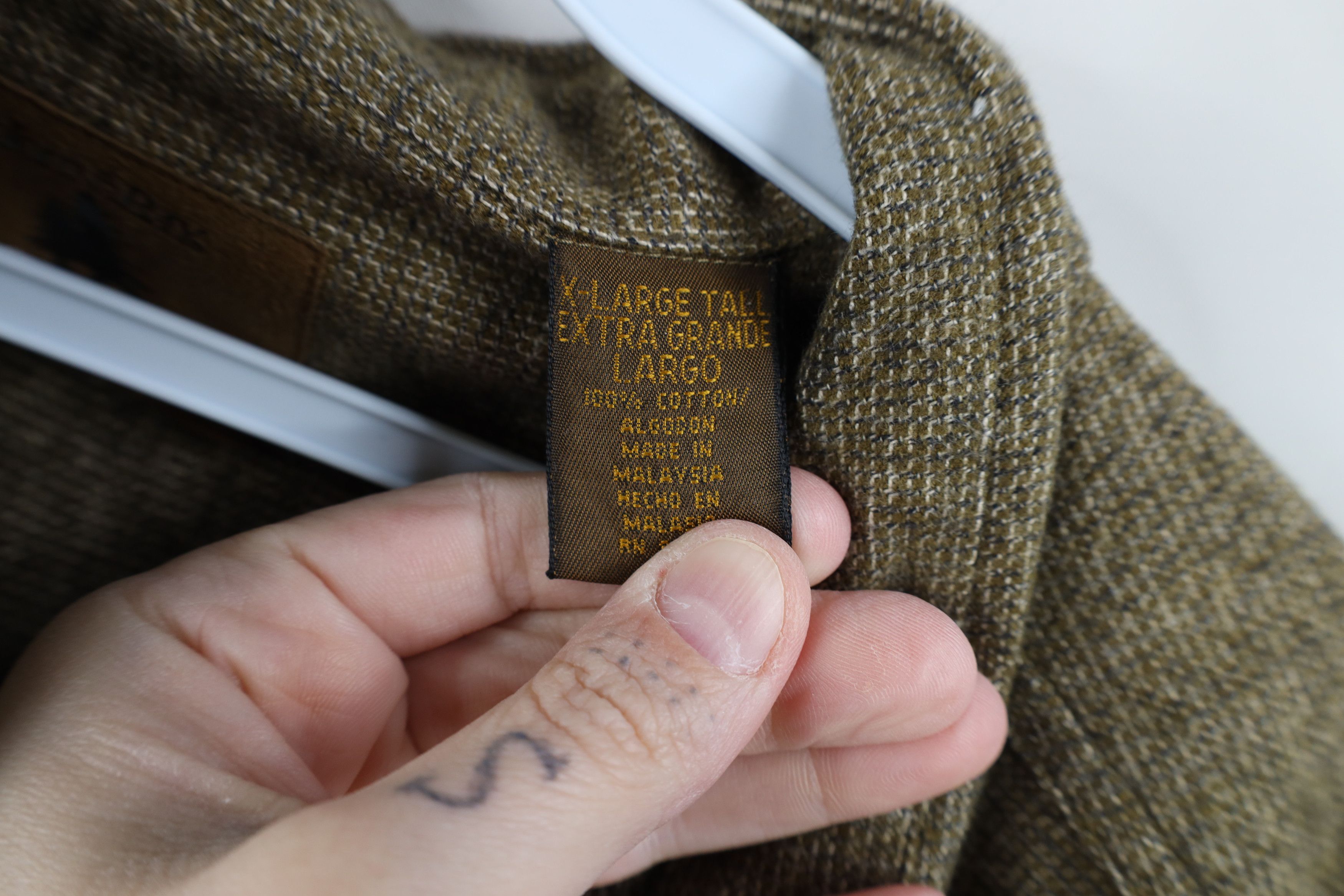 Vintage Vintage 90s Streetwear Collared Button Down Shirt Breen Size US XL / EU 56 / 4 - 7 Thumbnail