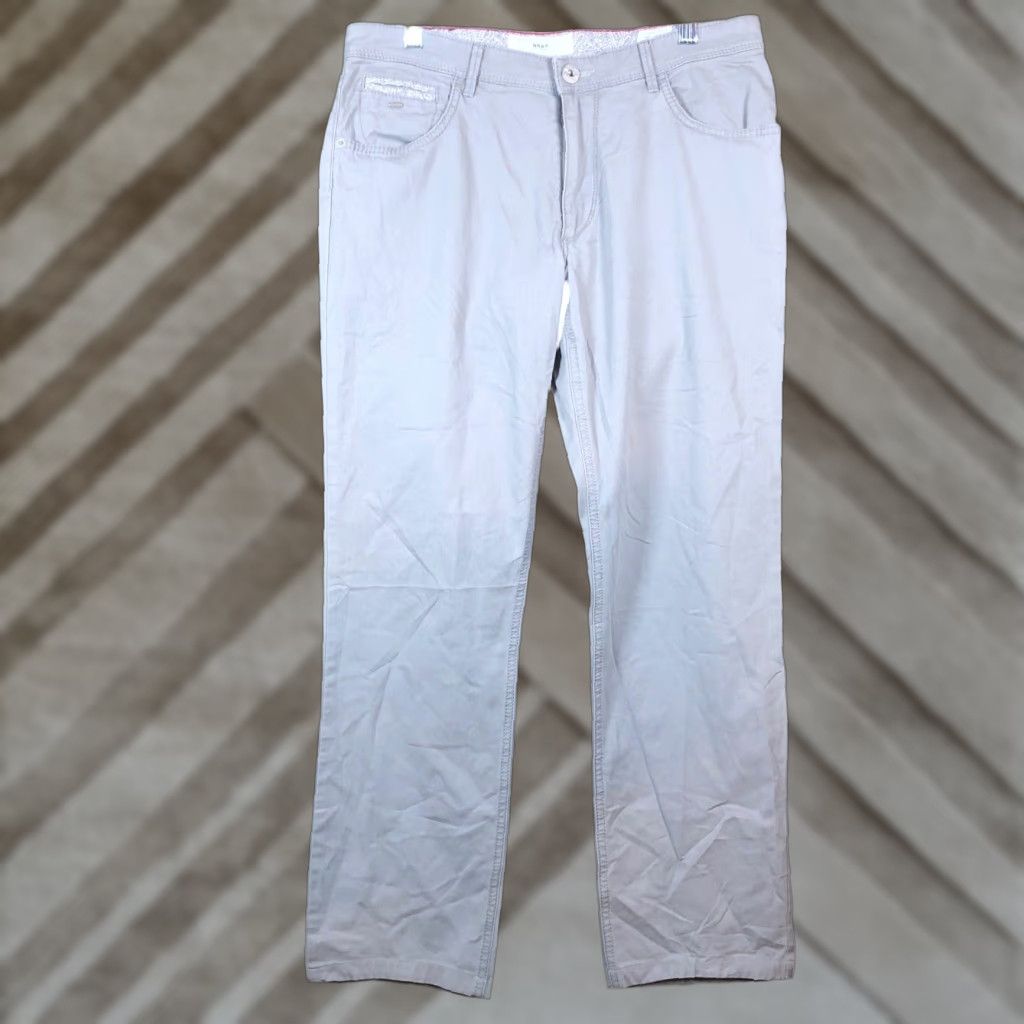 BRAX Brax Mens Jeans Gray Denim Chuck Modern Straight Lightweight Stretch 32x34 Size US 32 / EU 48 - 1 Thumbnail