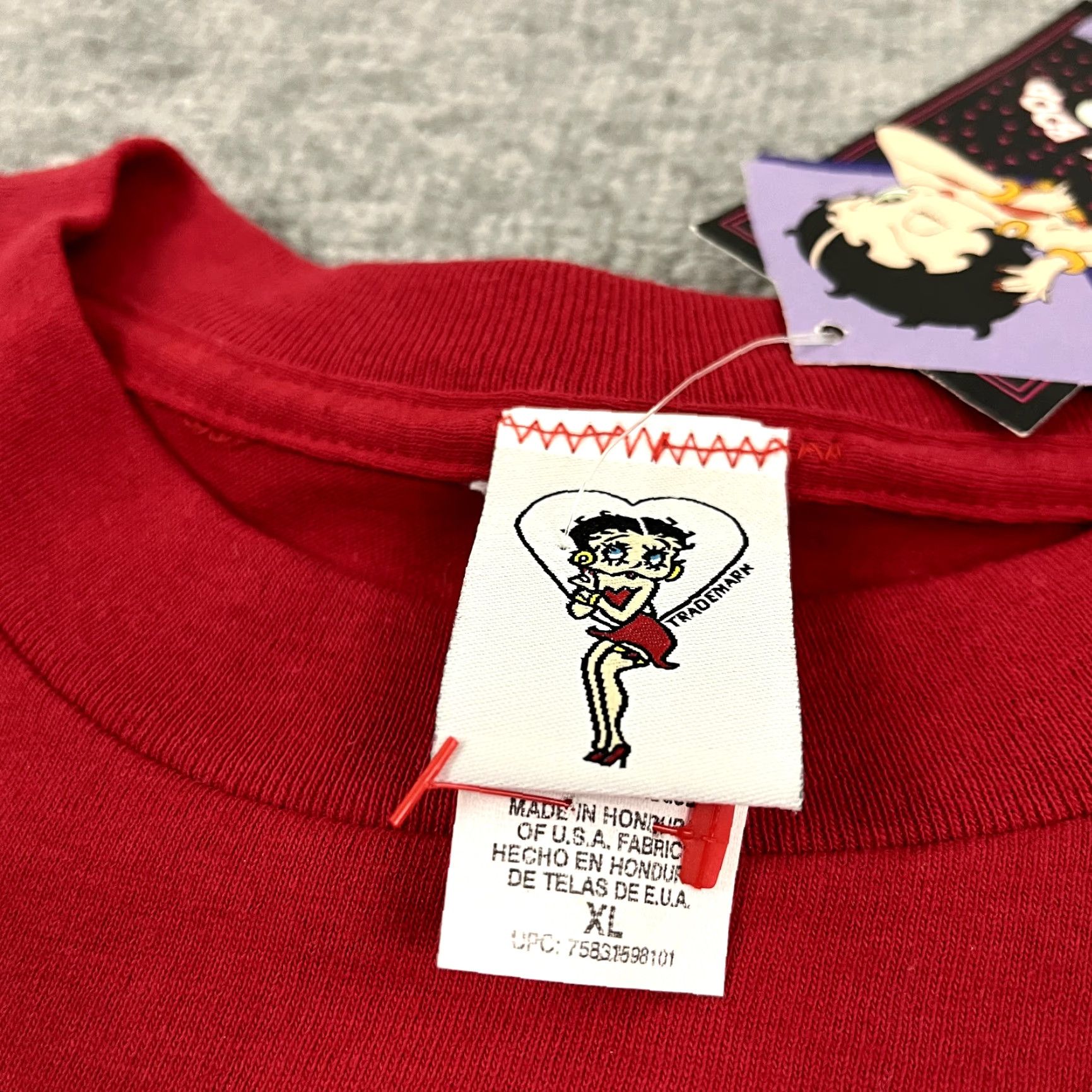 MOTHER VINTAGE Betty Boop Shirt Adult XL Red Hot Mama Mothers Day Motorcycle Graphic T Size US XL / EU 56 / 4 - 4 Thumbnail