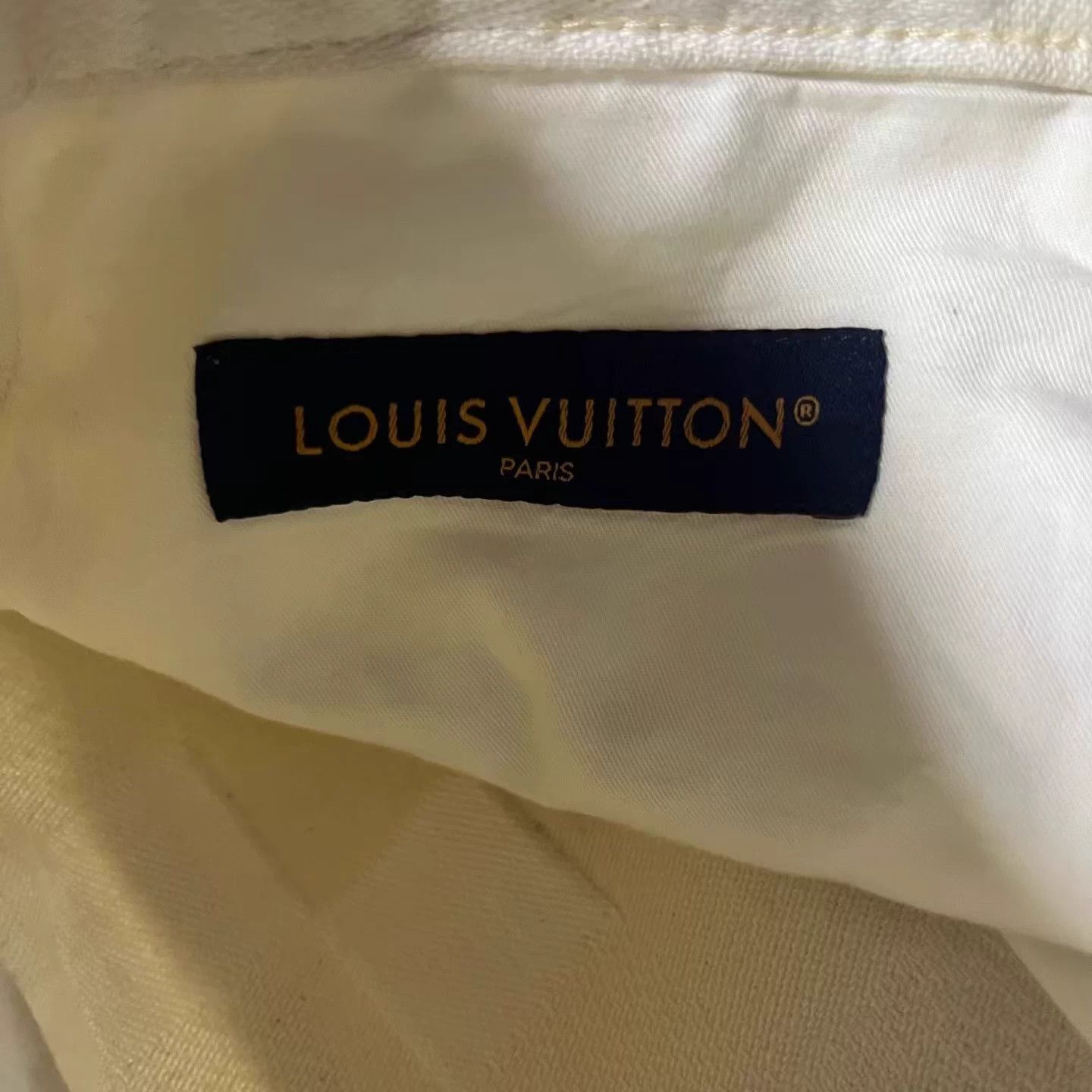 Louis Vuitton LOUIS VUITTON Beige Plaid Jacquard StraightJeans 32 Size US 32 / EU 48 - 6 Thumbnail