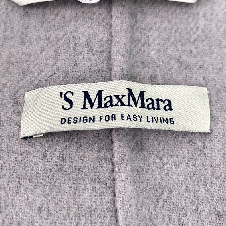 Max Mara Max Mara Grey Brown Wool Lapel Belt Coat Size S / US 4 / IT 40 - 6 Thumbnail