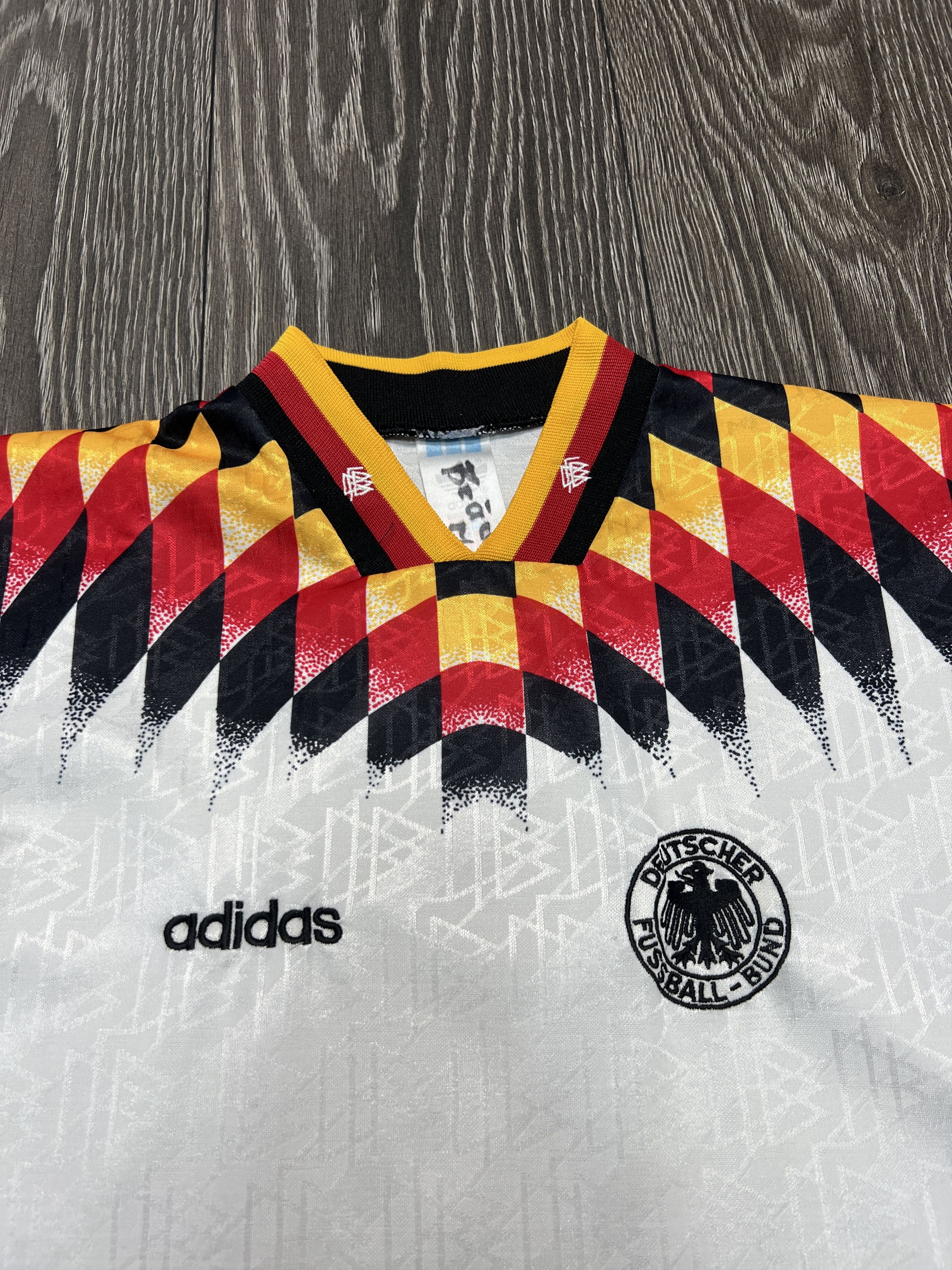 Adidas Vintage Germany 1994 1995 Home Football Soccer Jersey Shirt Size US XS / EU 42 / 0 - 2 Thumbnail
